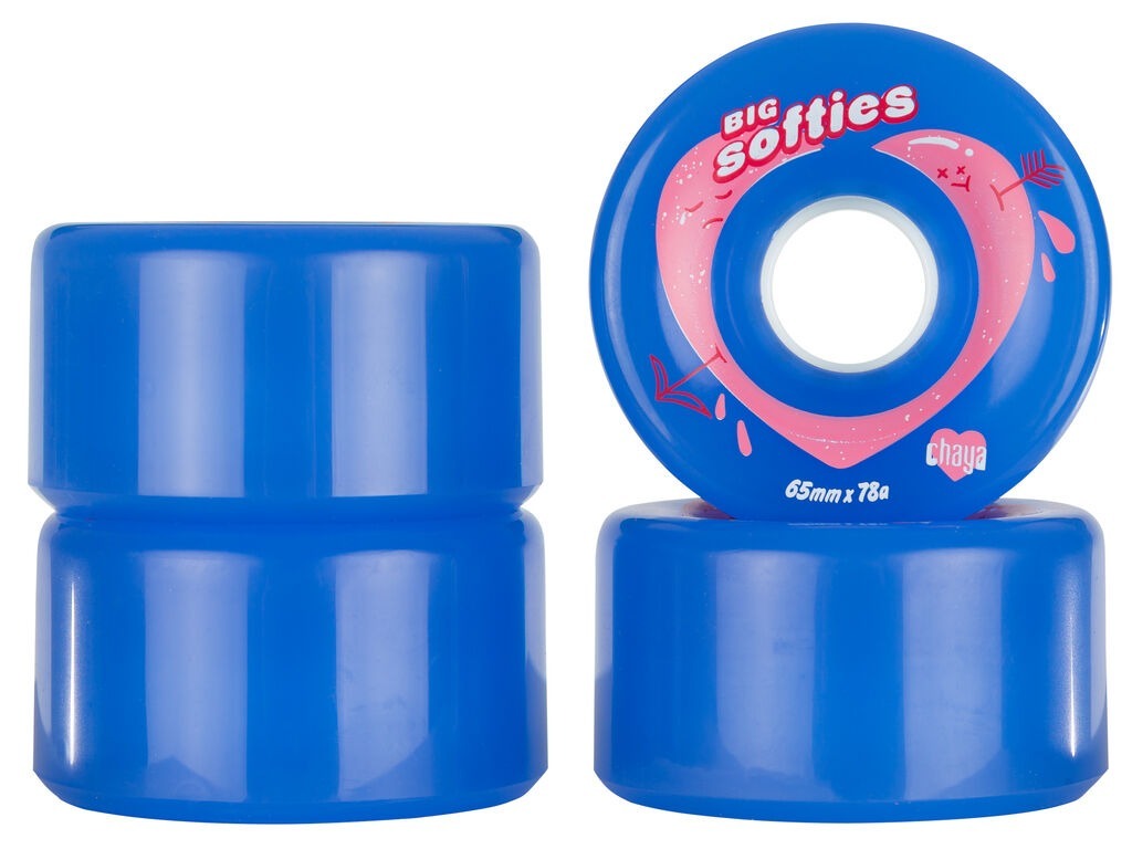 CHAYA - Royal Blue Big Softies 65mm x 37mm / 78a Roller Skate Wheels