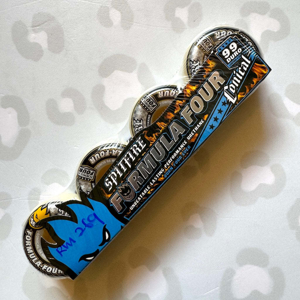 SPITFIRE - Formula Four Conical Yellow Print (52/53/54mm 99d