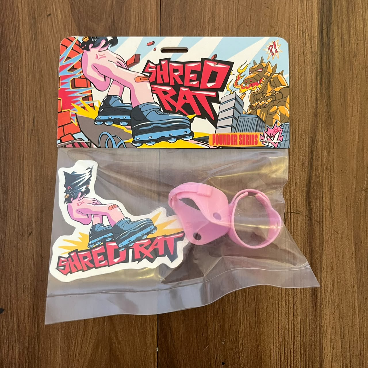 SHRED RAT - Pink Cuff For Fingerblades
