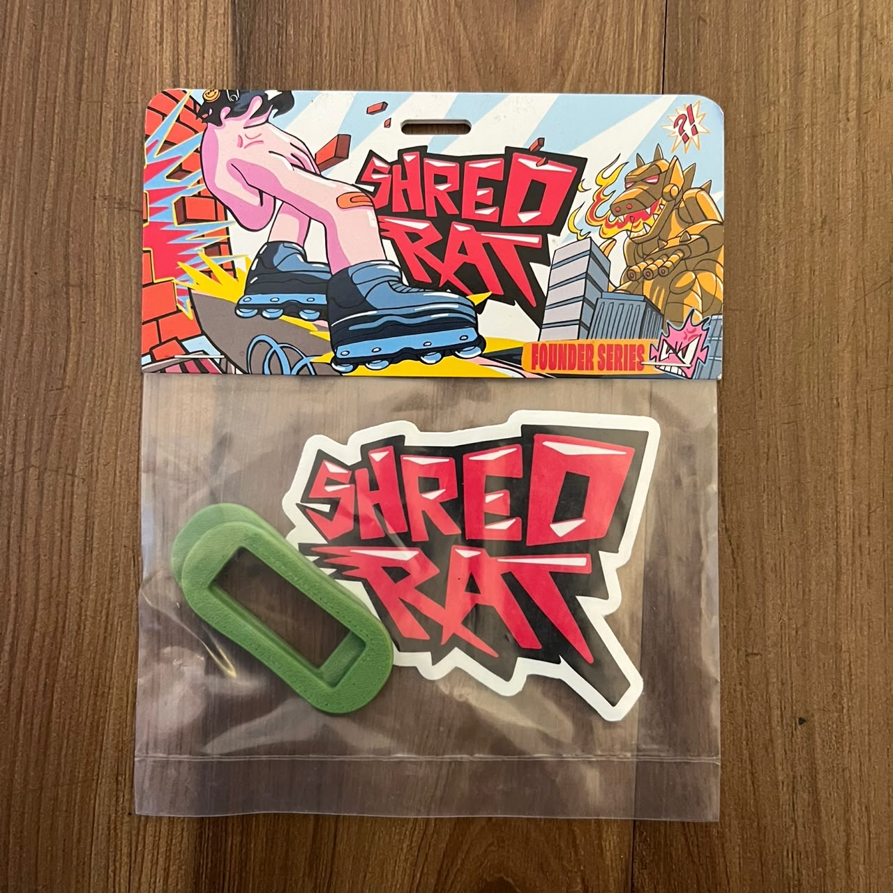 SHRED RAT - Green Souplates For Fingerblades