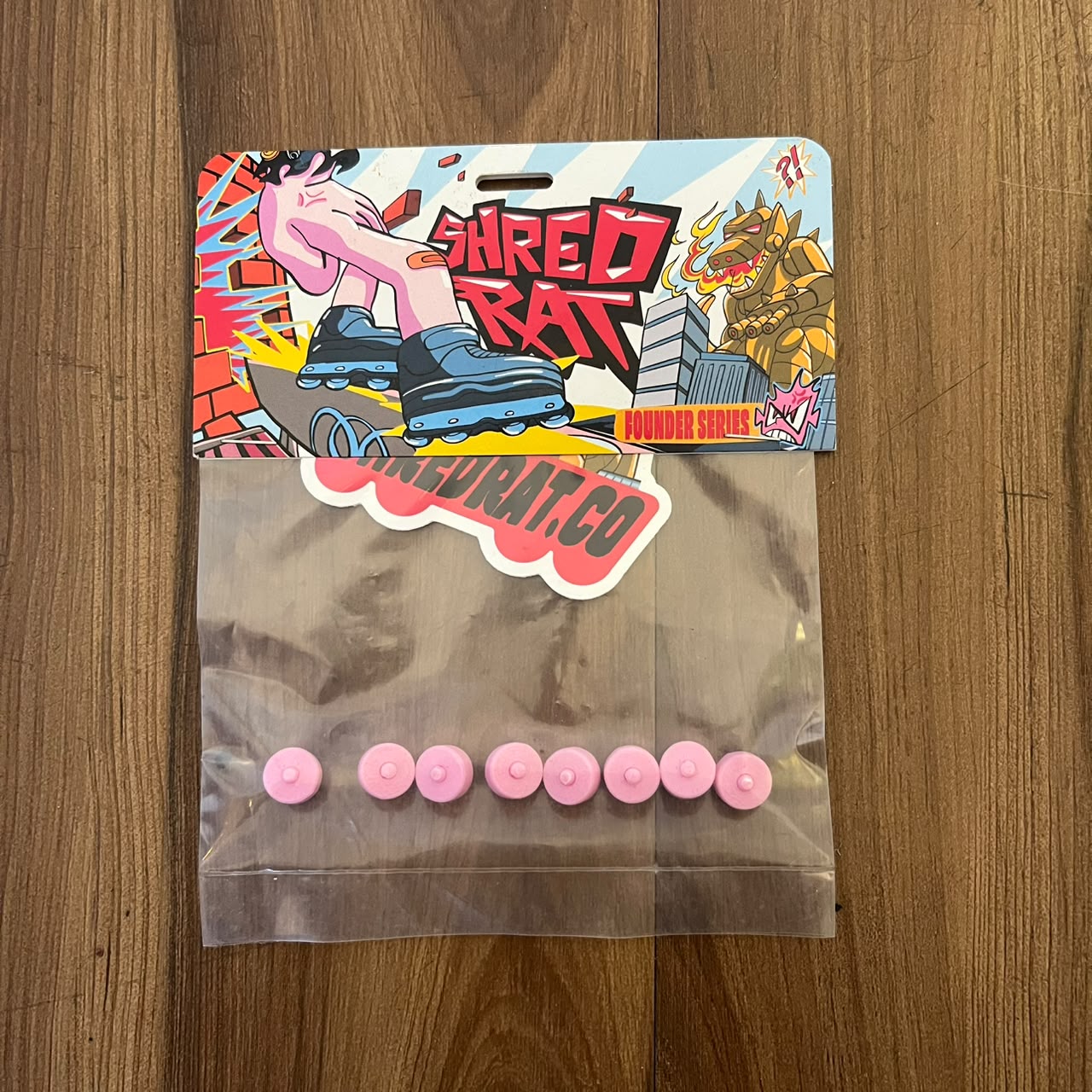 SHRED RAT - Pink Wheels For Fingerblades
