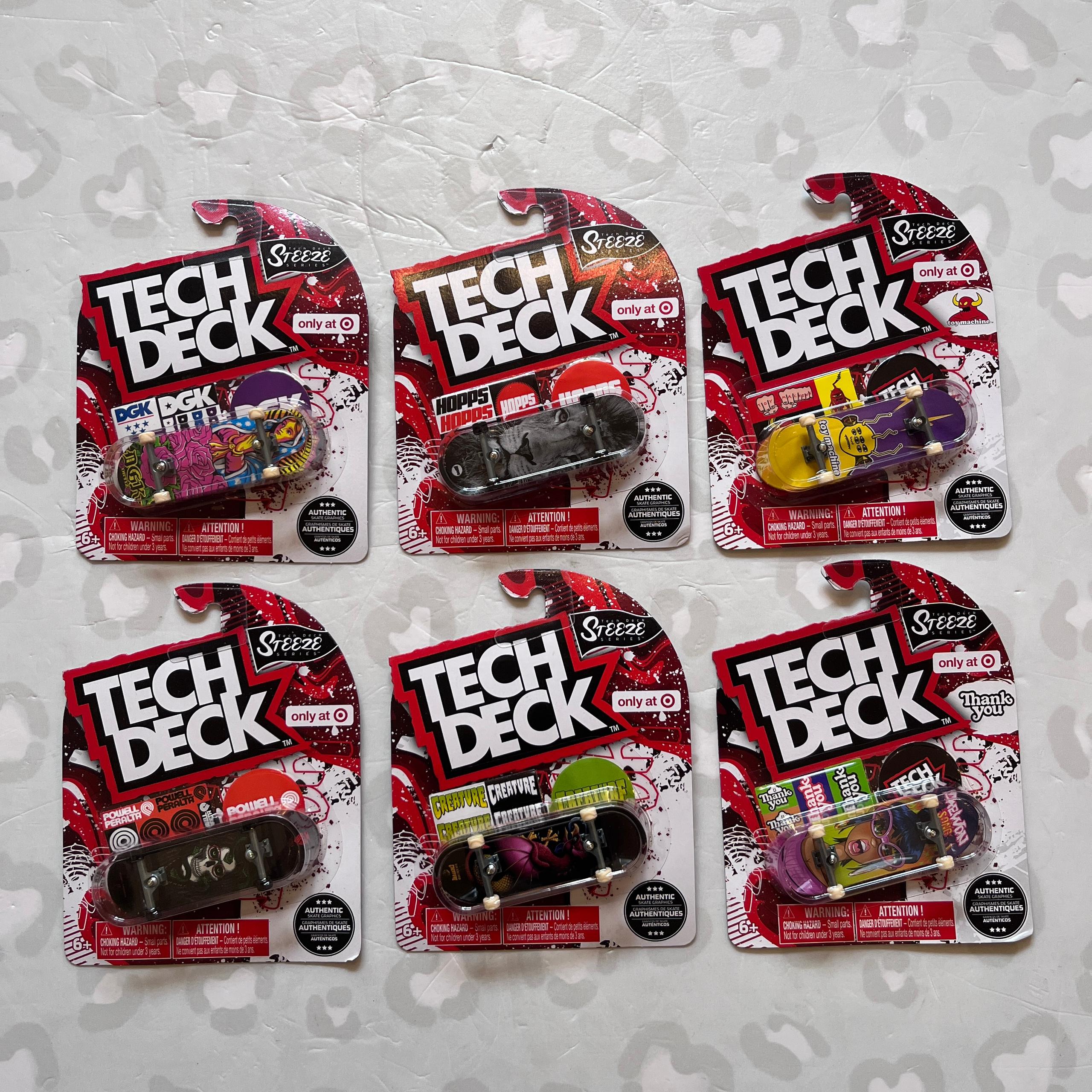 TECH DECK - Plastic Single 30mm Fingerboards (Steeze Set)