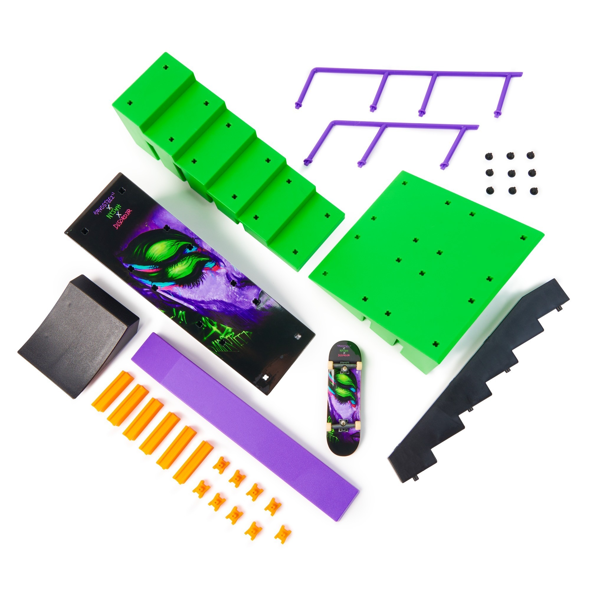 TECH DECK Nyjah Rail Shredder X-Connect Fingerboard Skate Park