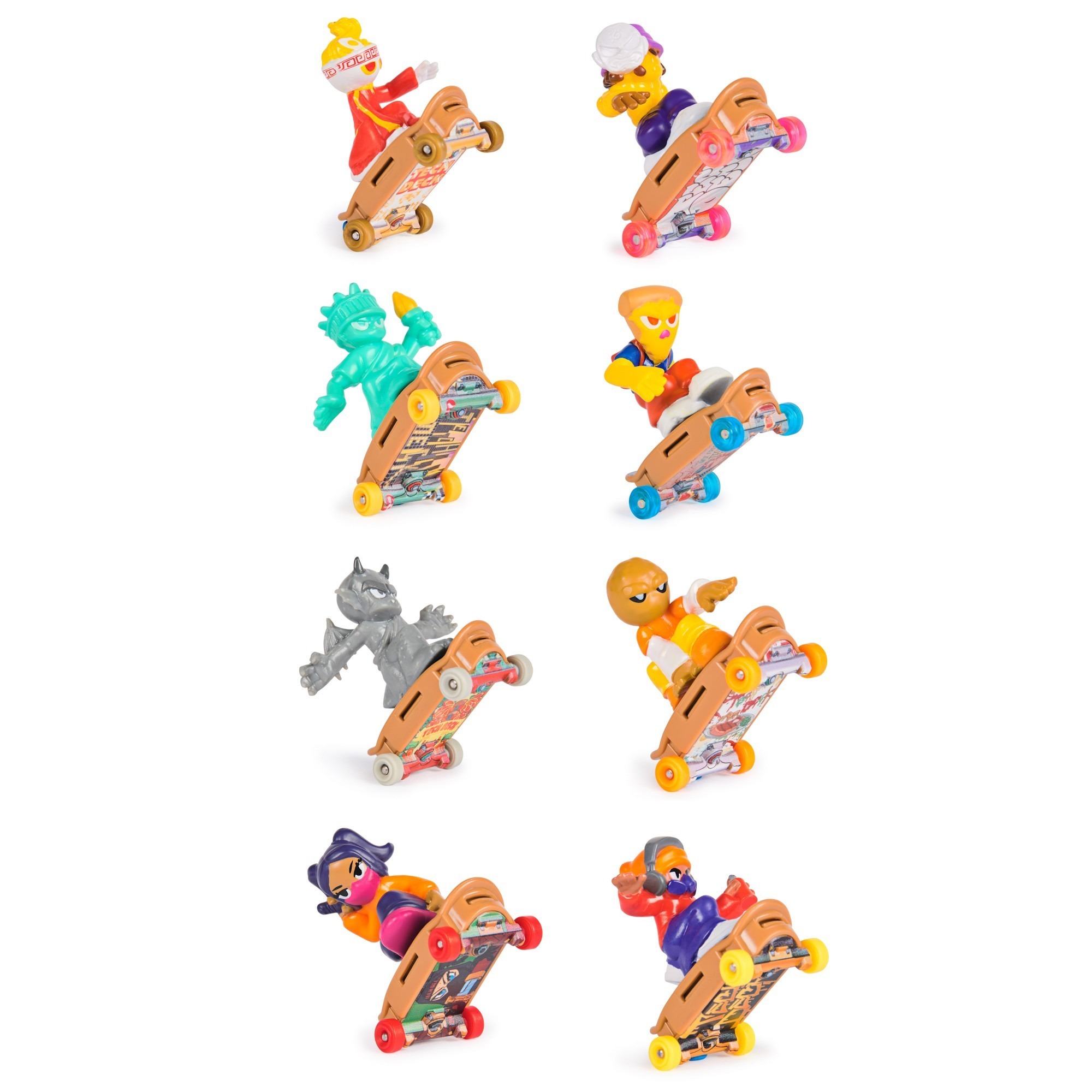TECH DECK - Free Riders Collectible Mini Skateboard Figure (Blind Pack)