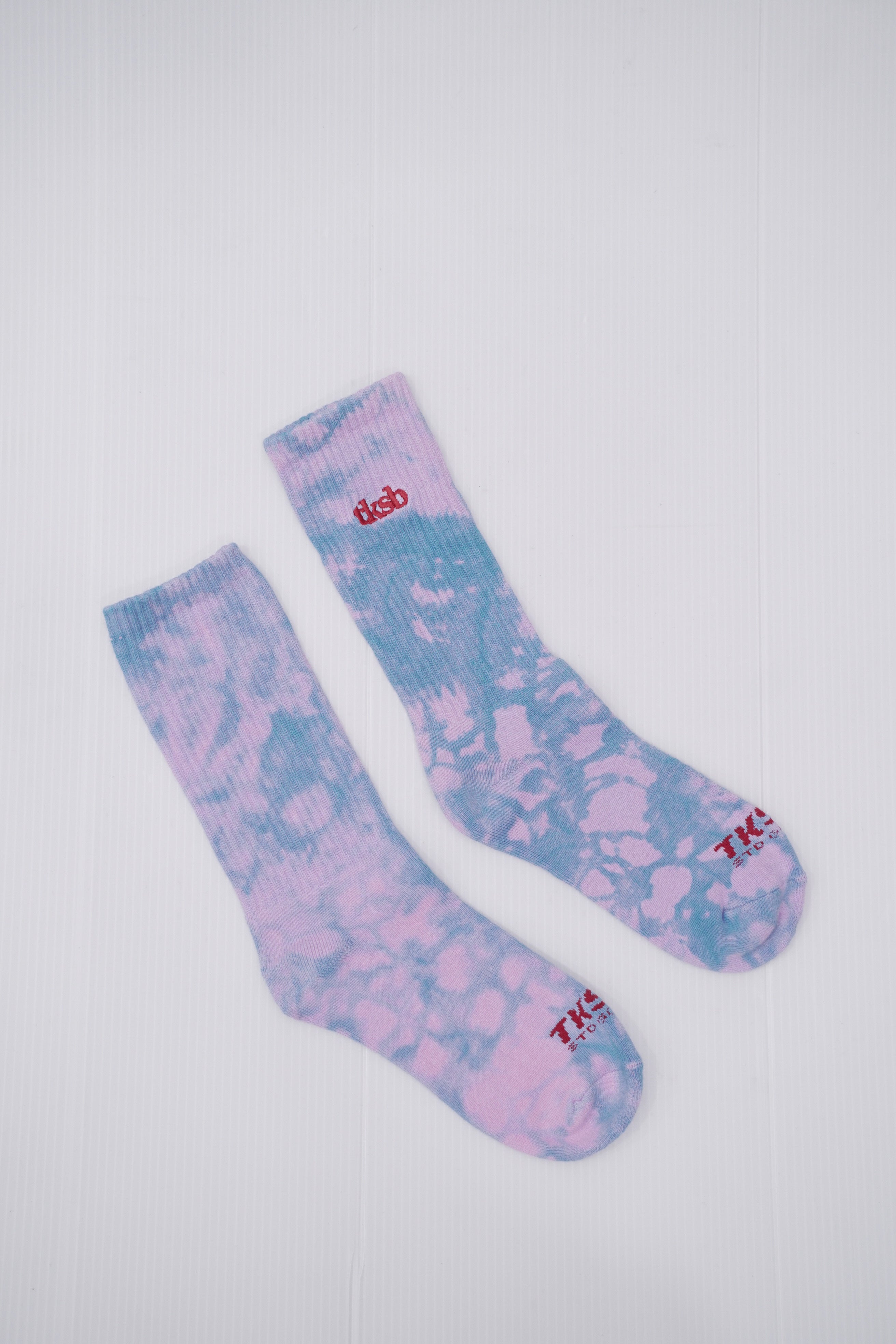 TKSB - Tie Dye Soda Blue/Pink Socks