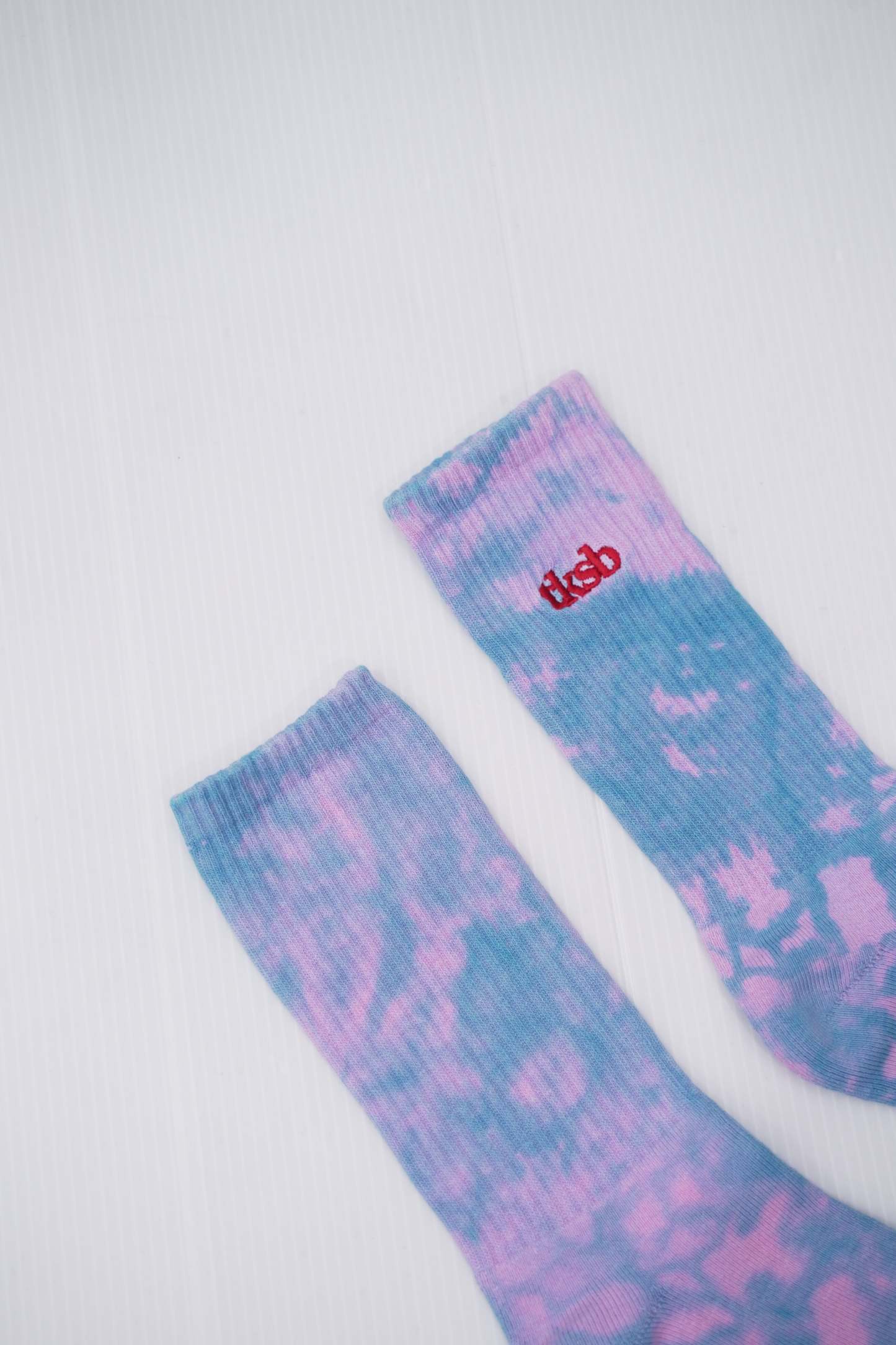 TKSB - Tie Dye Soda Blue/Pink Socks