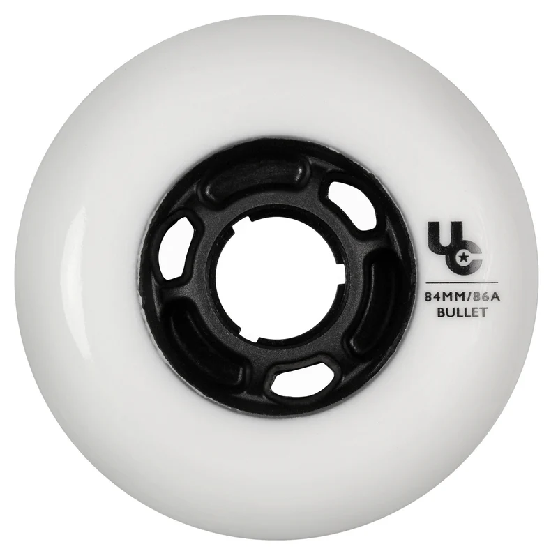 UNDERCOVER - Team 8-pack 84mm / 86a White Urban Inline Skate Wheels