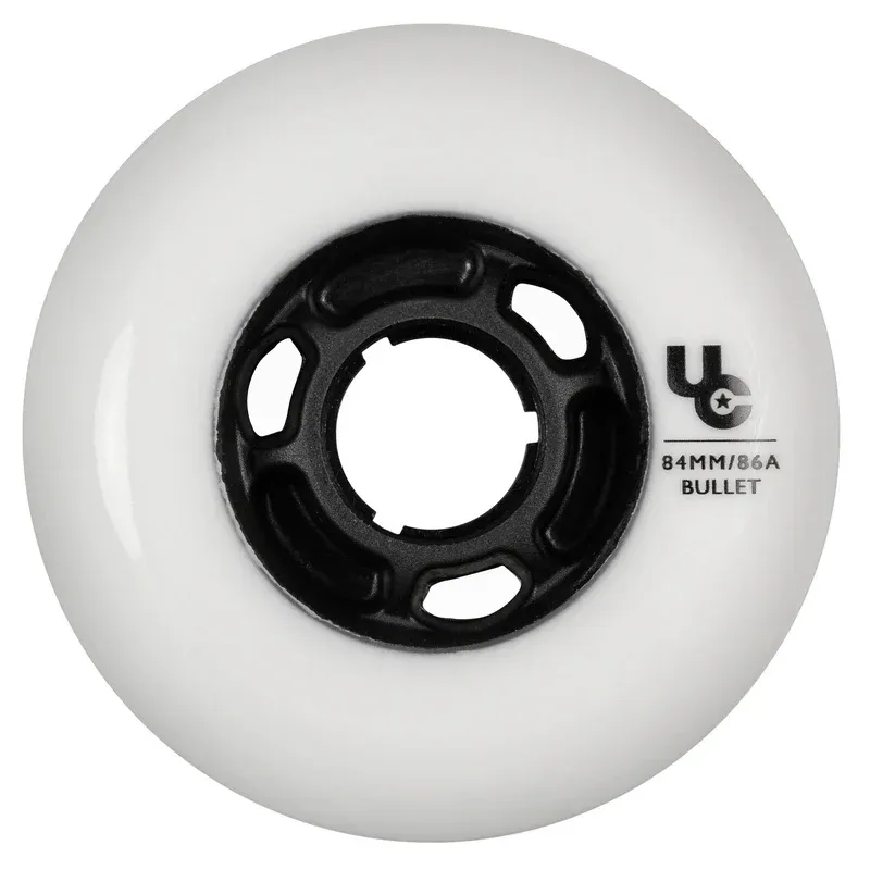 UNDERCOVER - Team 8-pack 84mm / 86a White Urban Inline Skate Wheels