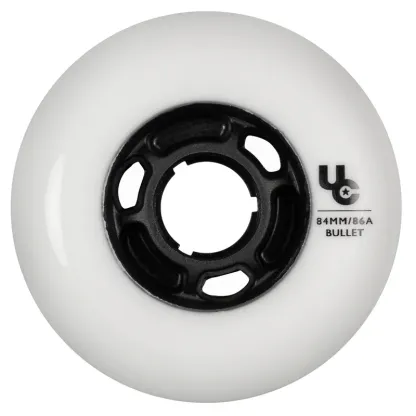 UNDERCOVER - Team 8-pack 84mm / 86a White Urban Inline Skate Wheels