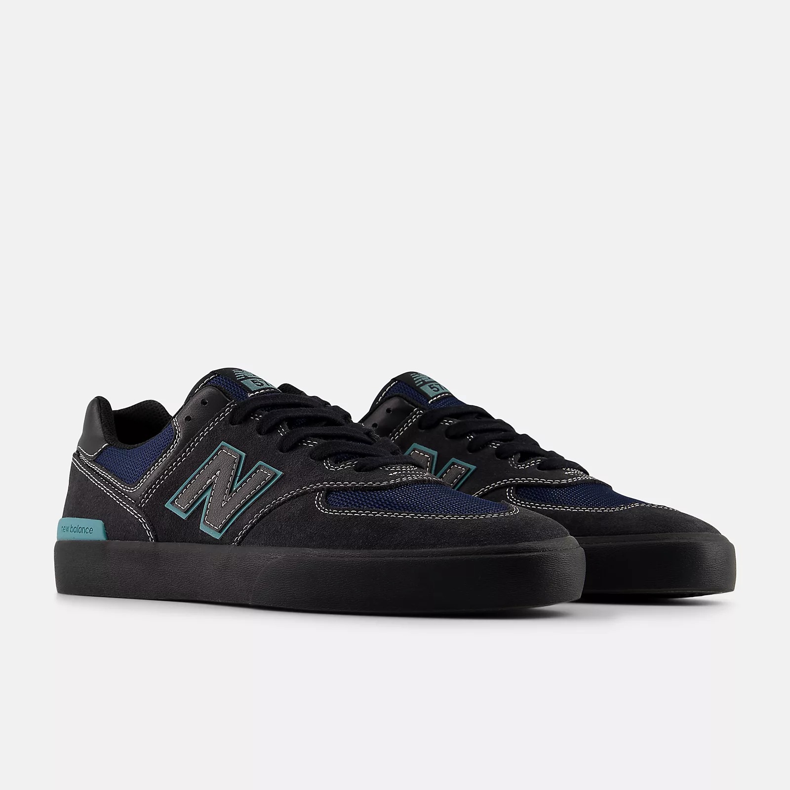 NB NUMERIC - 574 Vulc (VGT Faded Black / Faded Teal) Skate Shoes