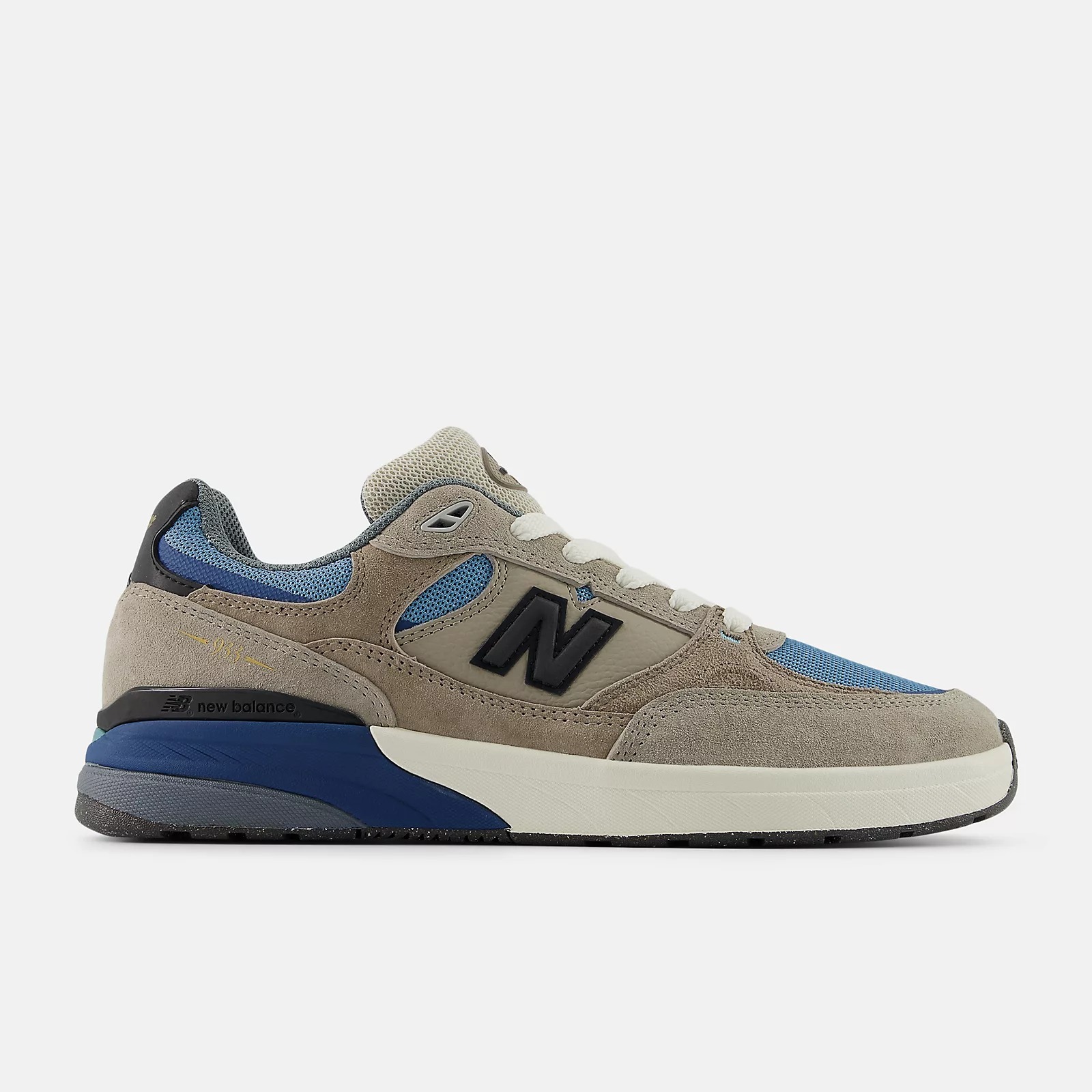 NB NUMERIC - Andrew Reynolds 933 (ASB Mushroom / Still Water) Skate Shoes (CONTAINS PIG LEATHER)