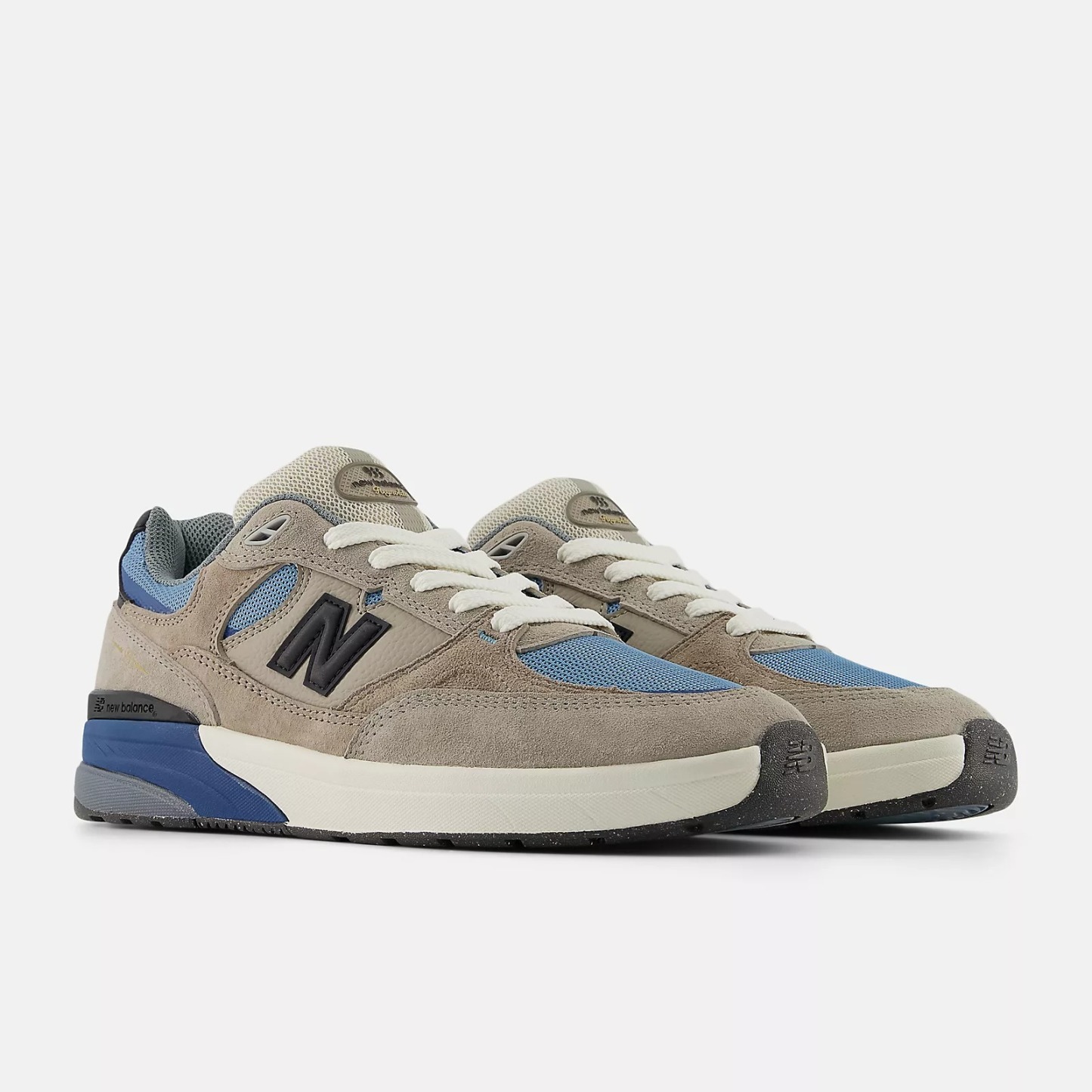 NB NUMERIC - Andrew Reynolds 933 (ASB Mushroom / Still Water) Skate Shoes (CONTAINS PIG LEATHER)