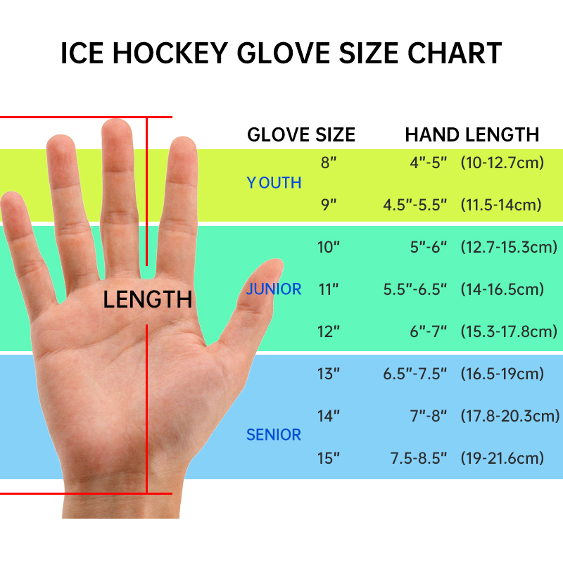 ALASKA - Black Roller / Ice Hockey Gloves