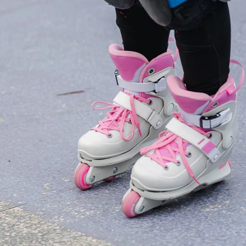 FLYING EAGLE - Soft Pink Vireo Adjustable Kids Aggressive Inline Skates