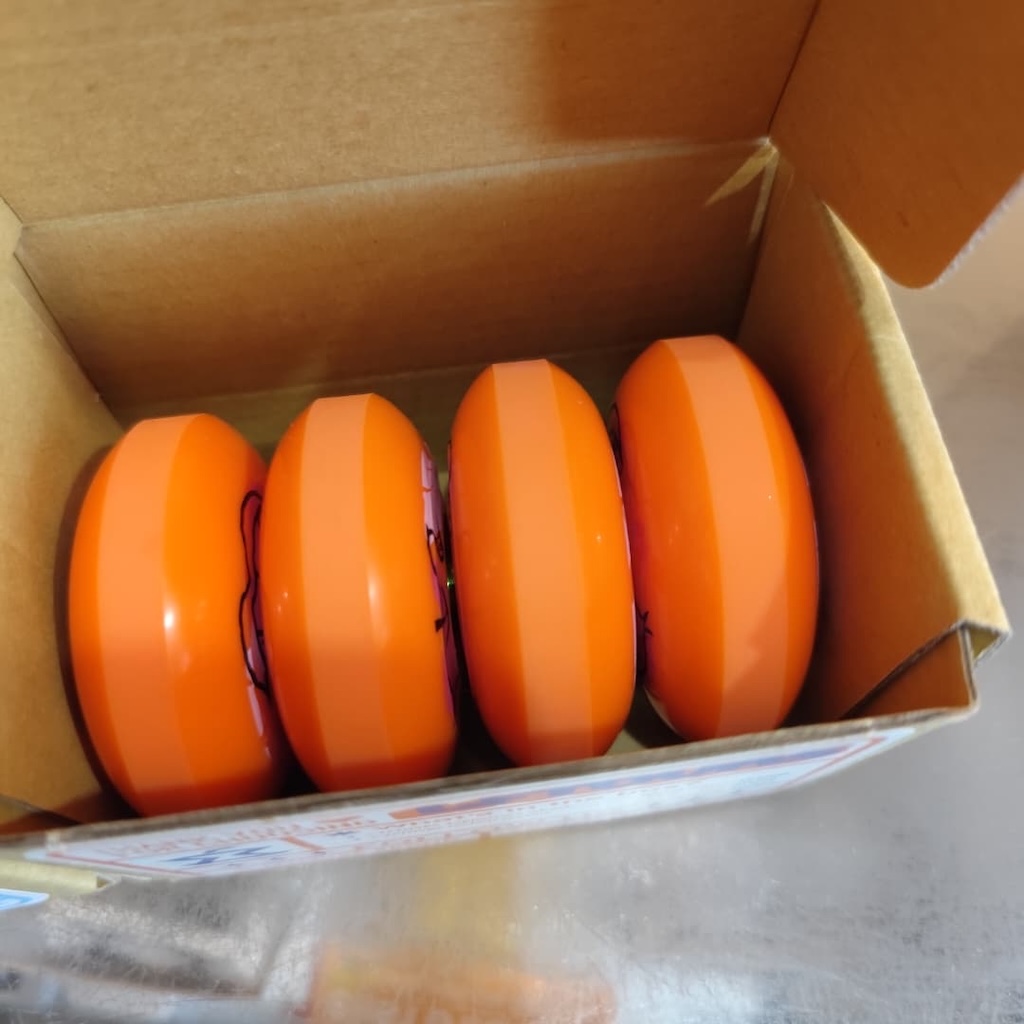 LFTOVRS - Orange 60mm/92a Tuppercore Aggressive Inline Skate Wheels
