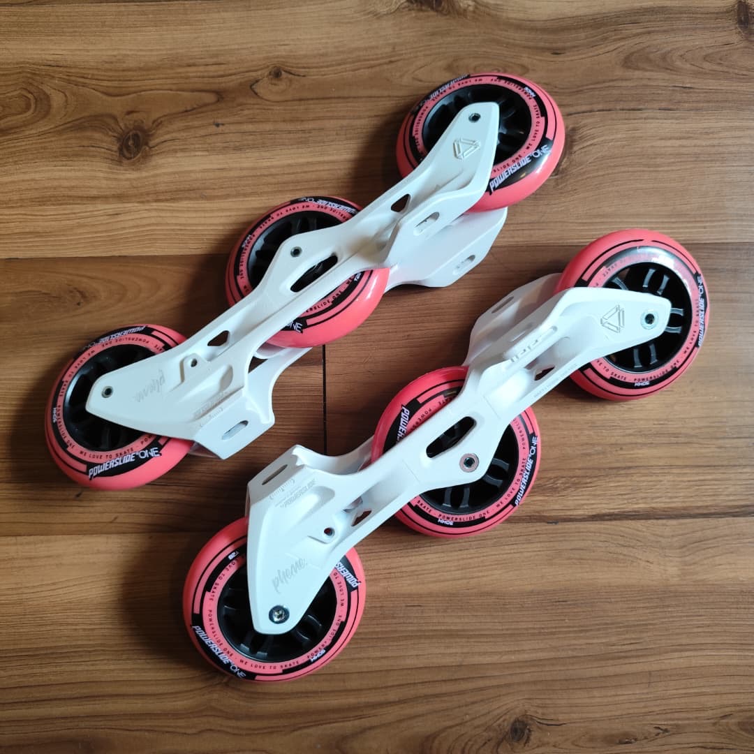 POWERSLIDE - White 90mm Trinity Inline Skate Frameset (PROMO DEAL!)