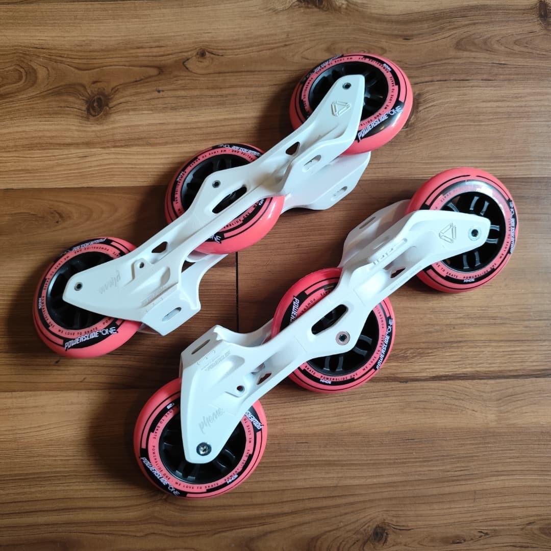 POWERSLIDE - White 90mm Trinity Inline Skate Frameset (PROMO DEAL!)
