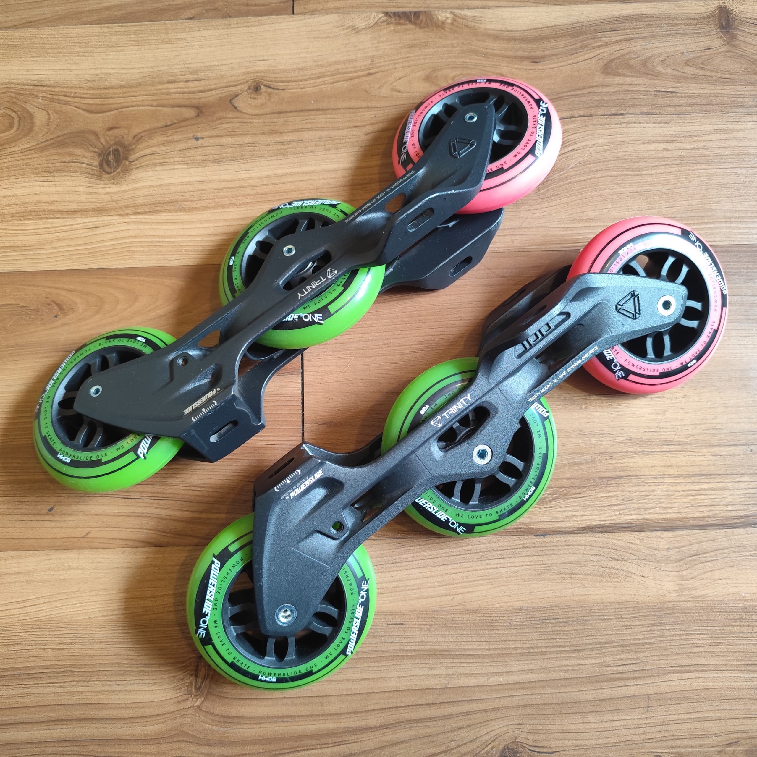 POWERSLIDE - Black 90mm Trinity Inline Skate Frameset (PROMO DEAL!)