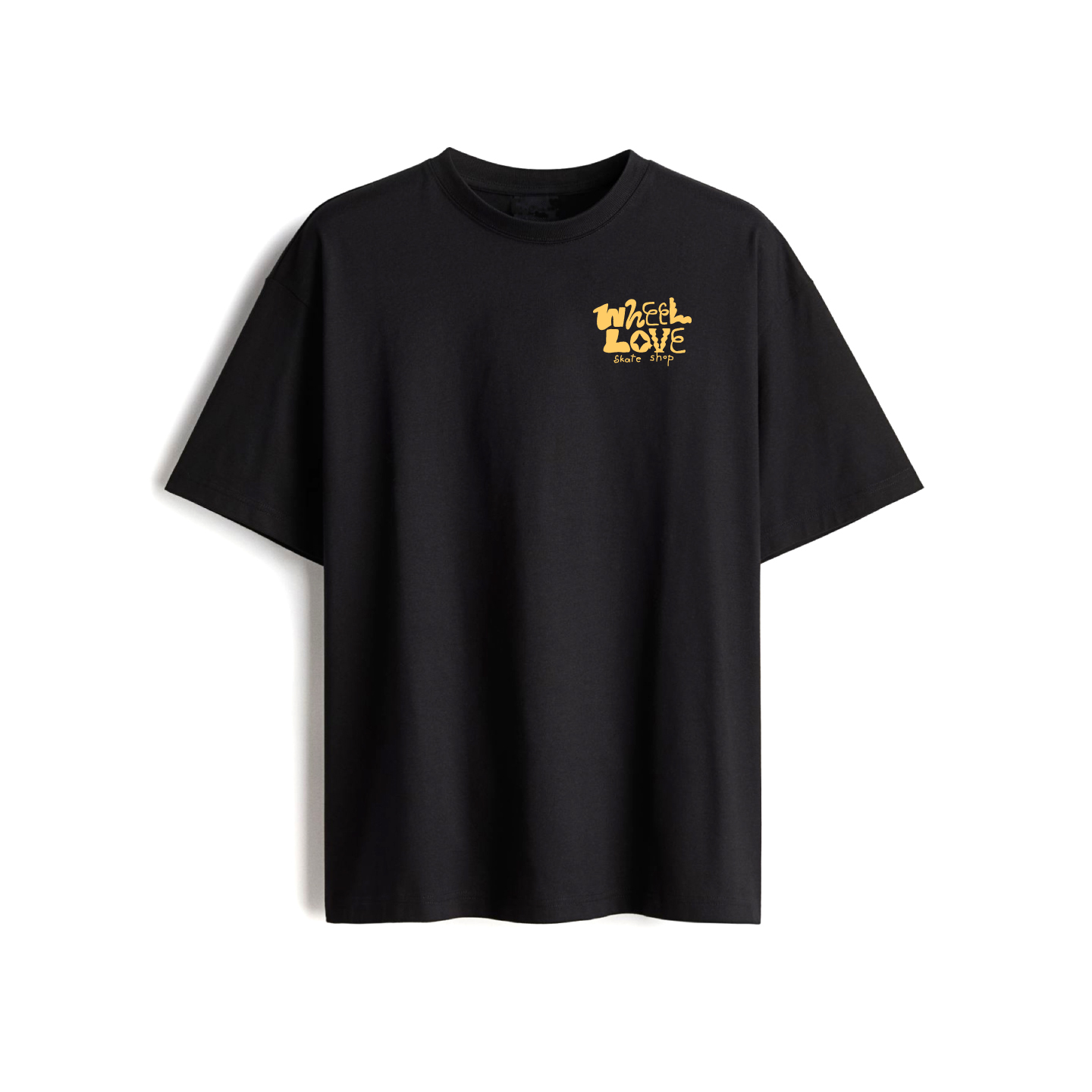 WHEEL LOVE -  Typography T-shirt 