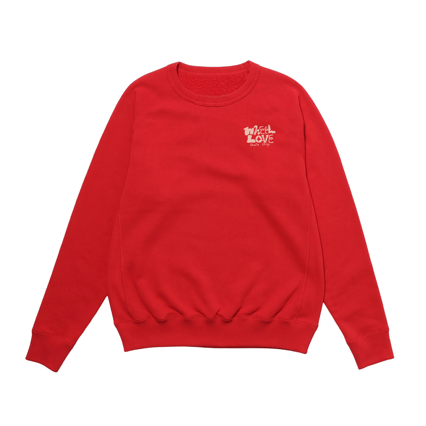 WHEEL LOVE -  Typography Long Sleeve Sweater