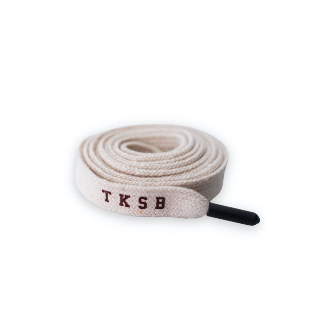 TKSB - Off White "Best Of Luck" Lace Belt