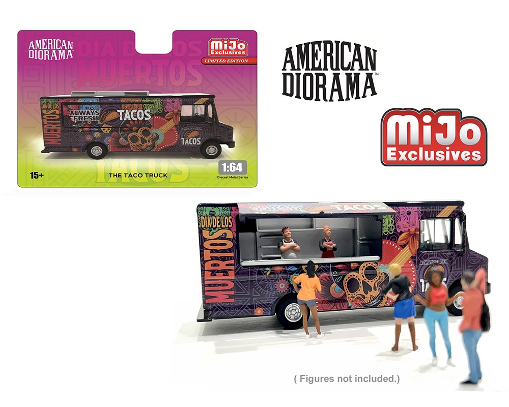 AD-70100MJ - AMERICAN DIORAMA : 1/64 Food Truck - DOTD 