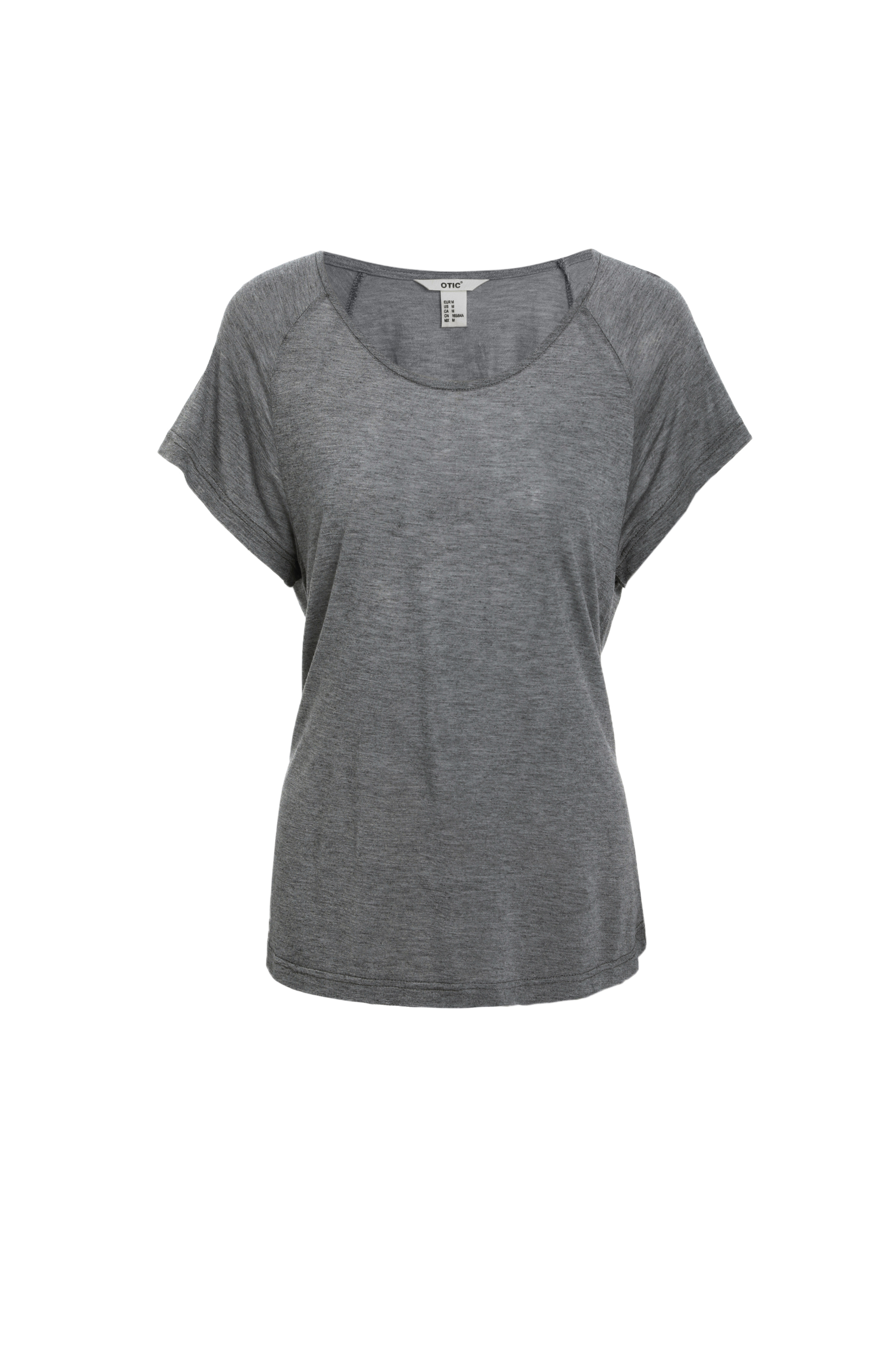 Ladies'  short-sleeved T-shirt with a crew neck