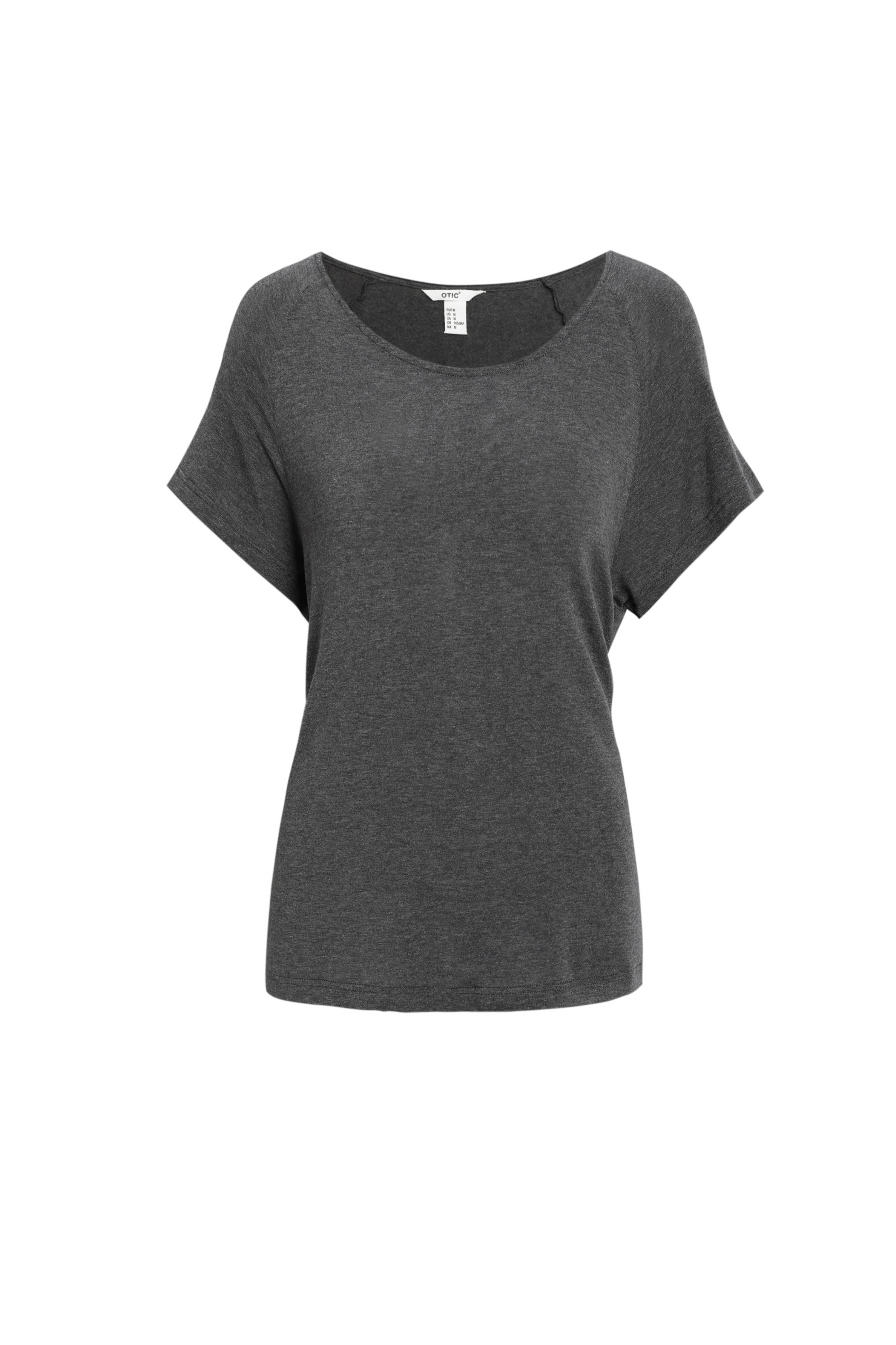 Ladies'  short-sleeved T-shirt with a crew neck