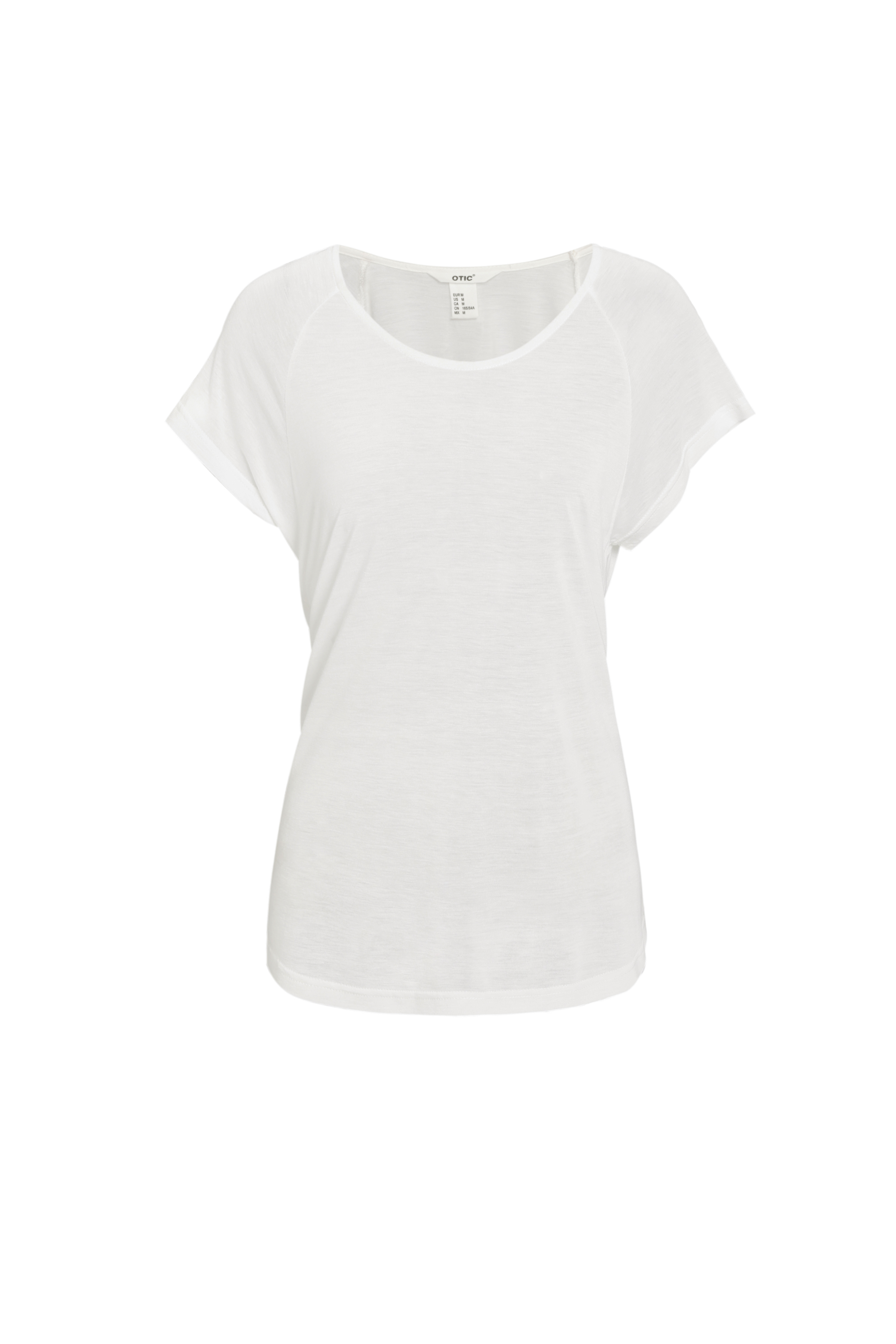 Ladies'  short-sleeved T-shirt with a crew neck
