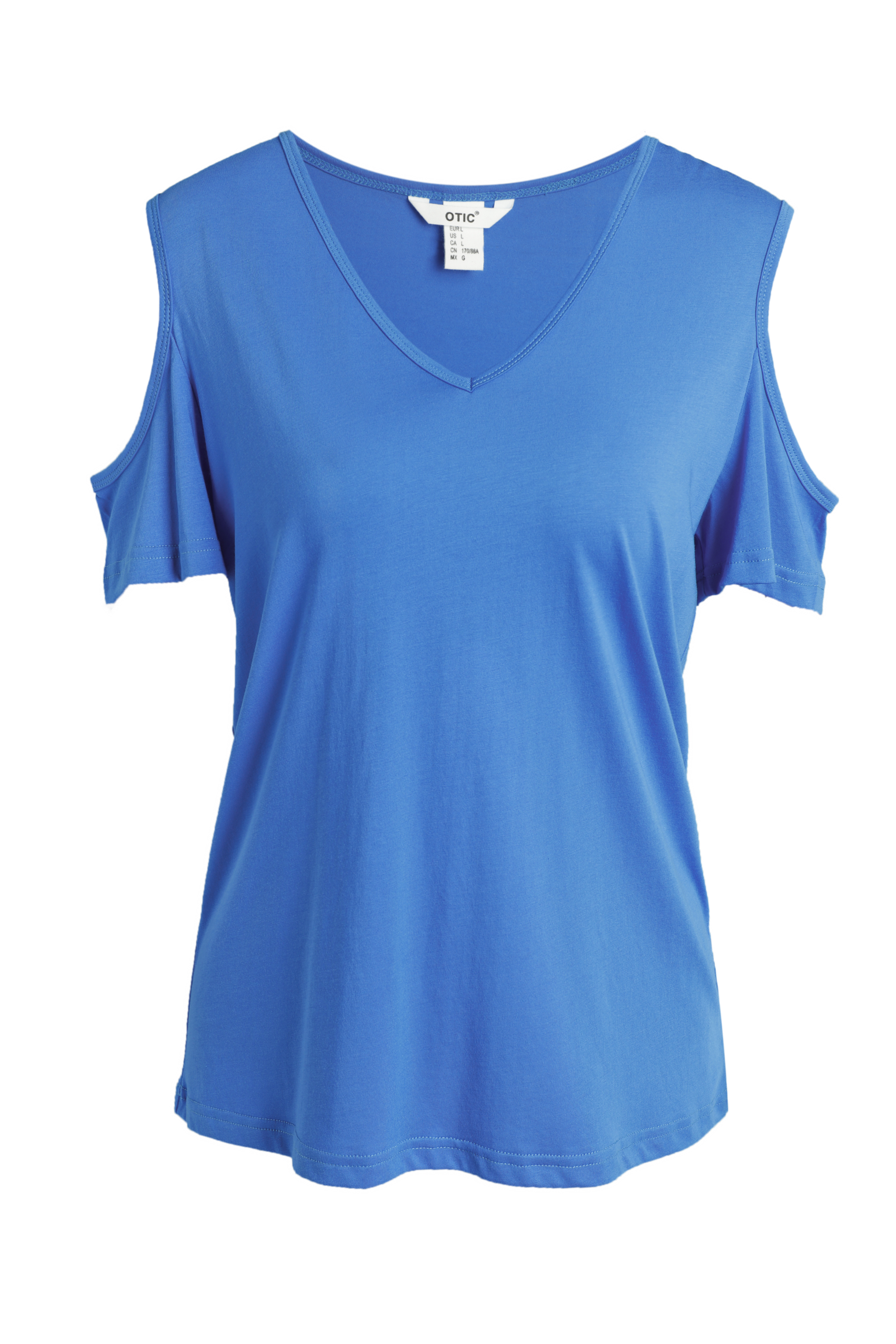 Women's Short-Sleeved T-Shirt with Crew Neck