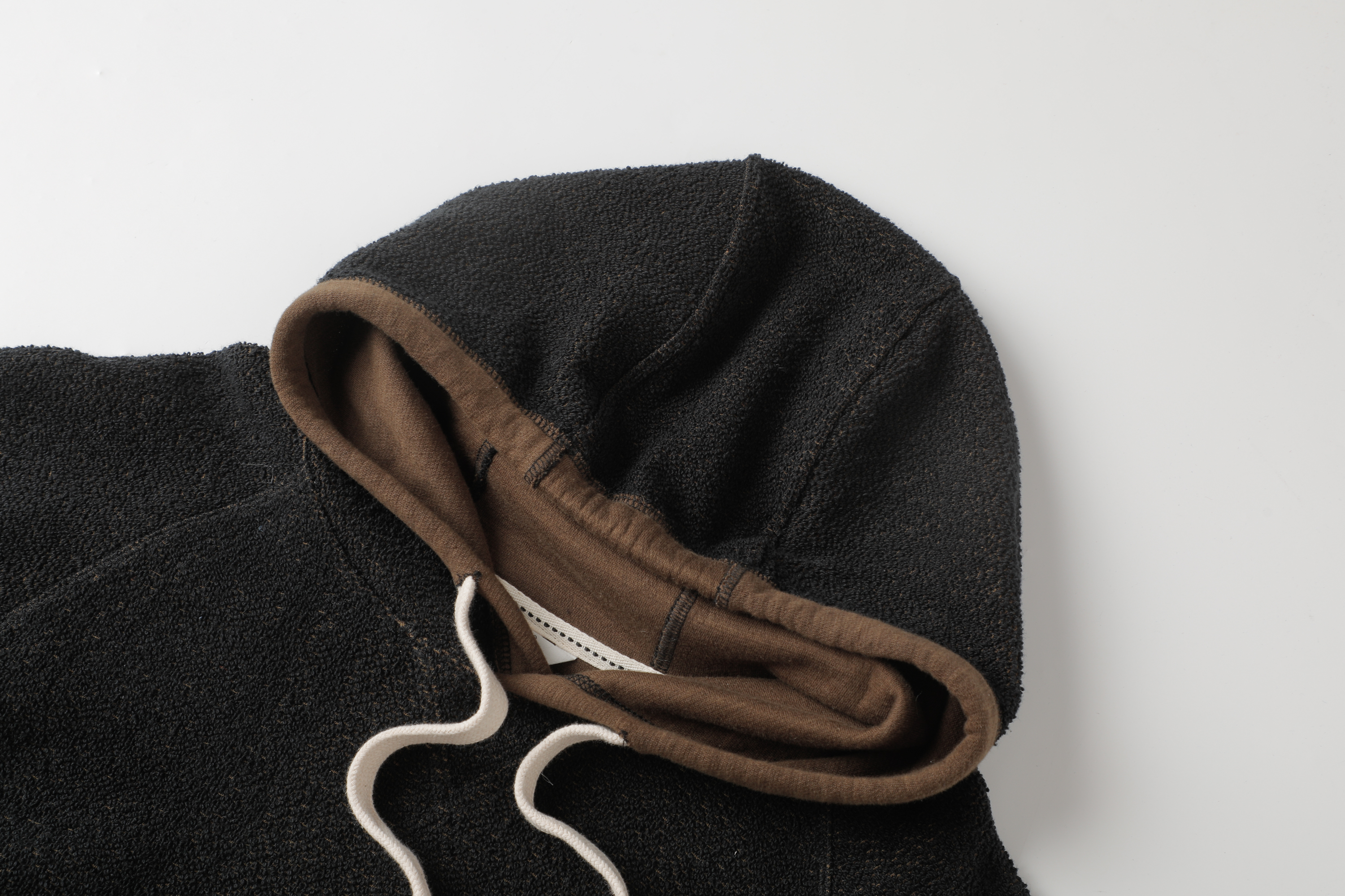 男裝黑色有帽衛衣