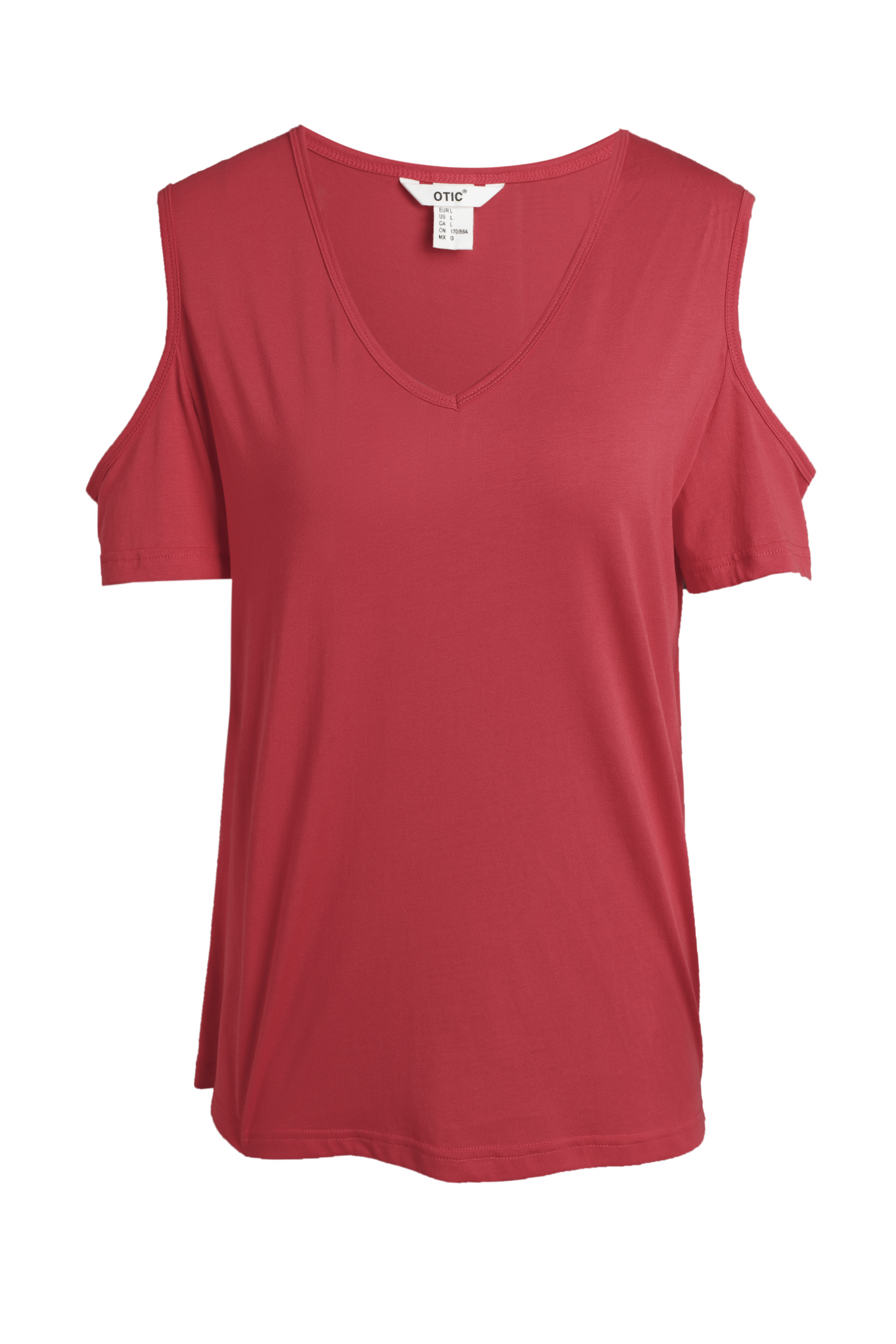 Women's Short-Sleeved T-Shirt with Crew Neck