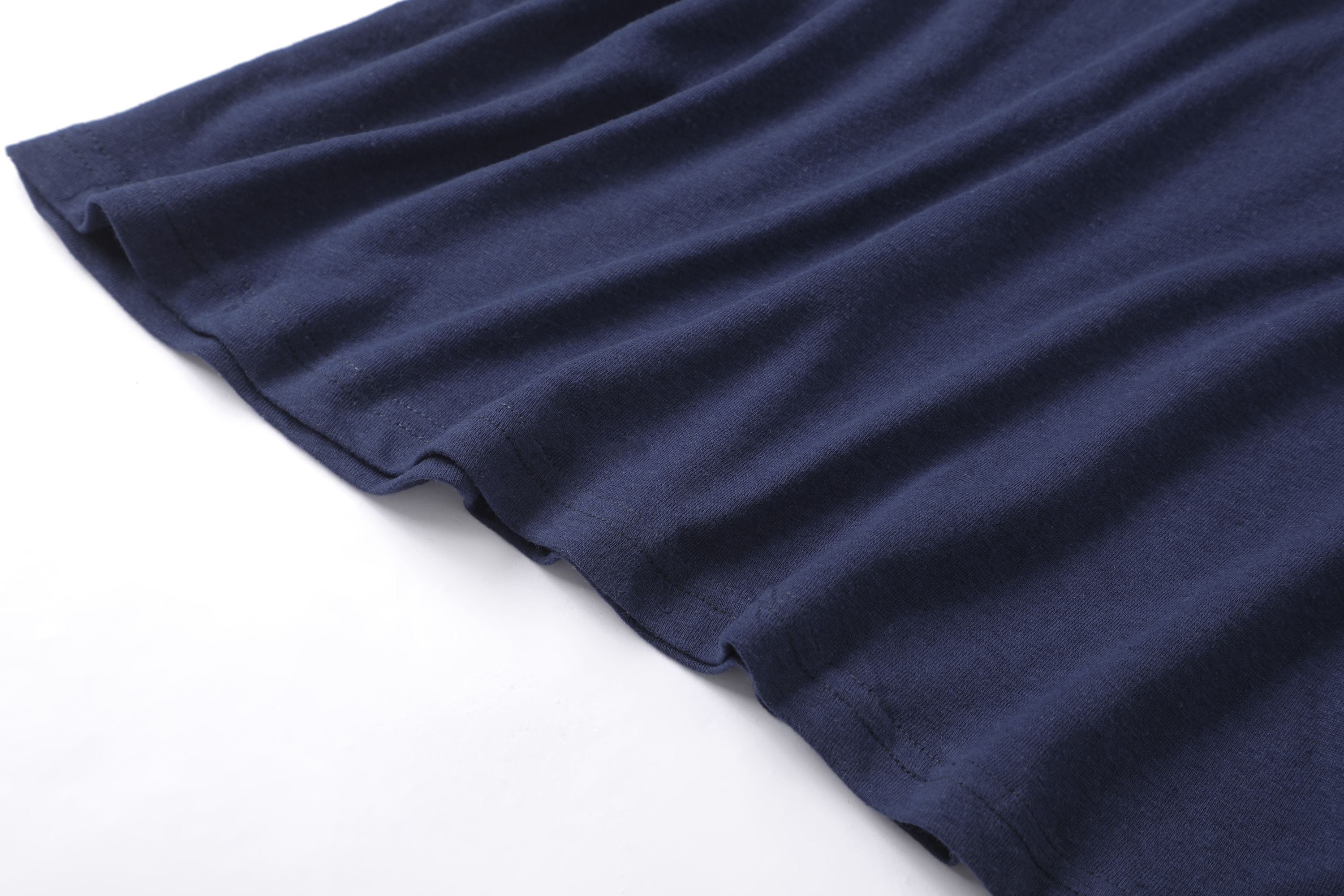 Blue short-sleeved T-shirt