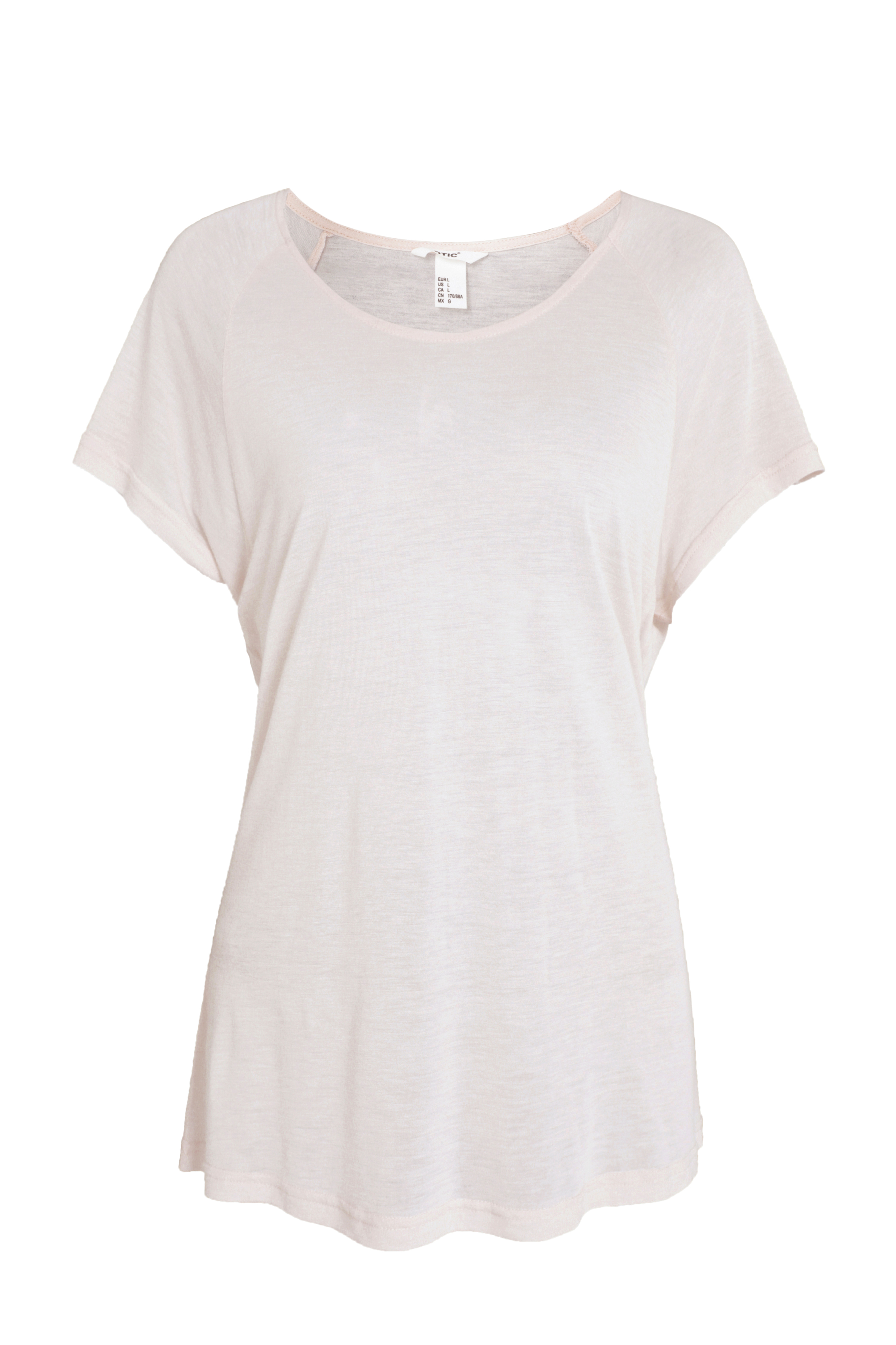 Ladies'  short-sleeved T-shirt with a crew neck
