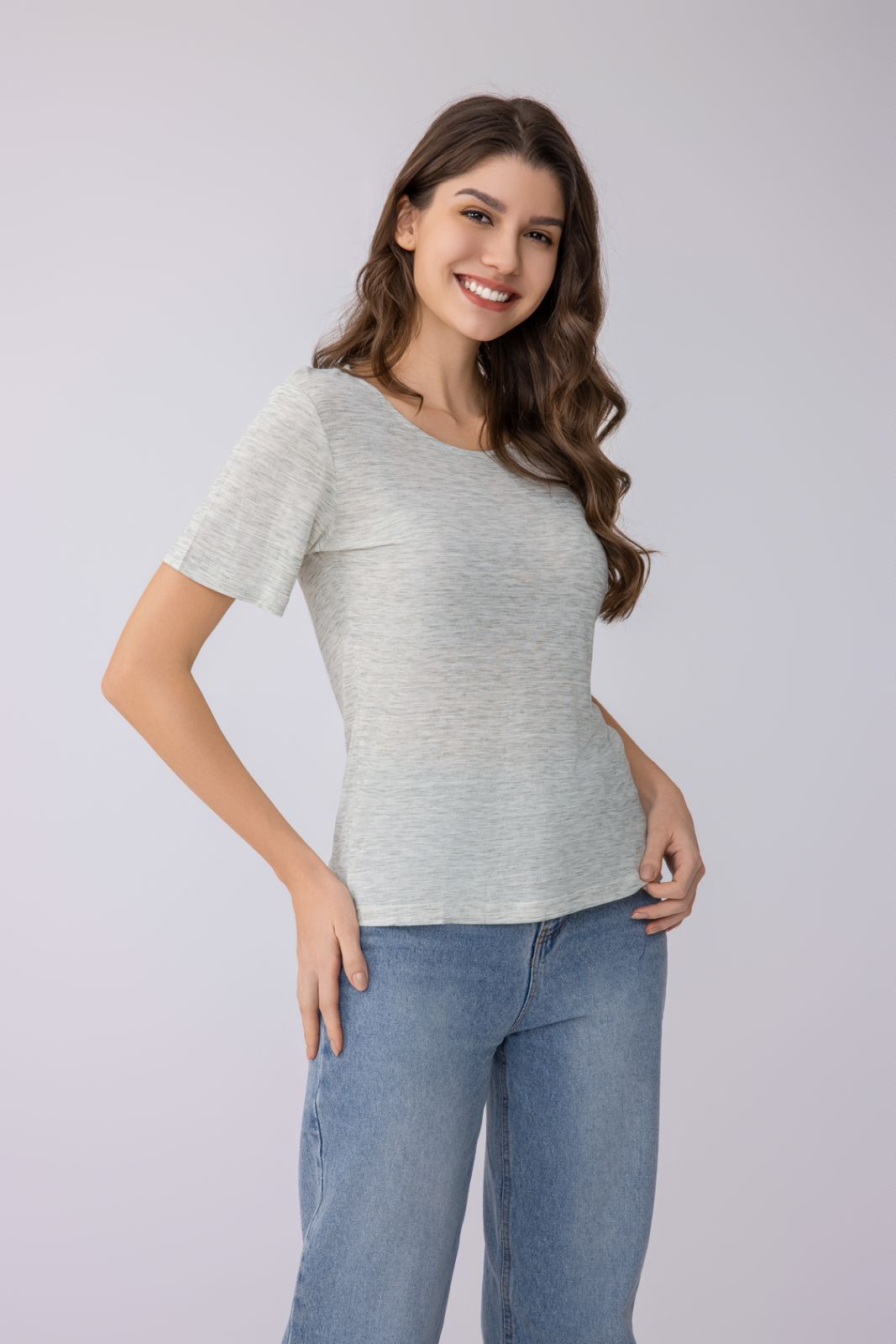 Women's Crew-Neck Short-Sleeved T-Shirt