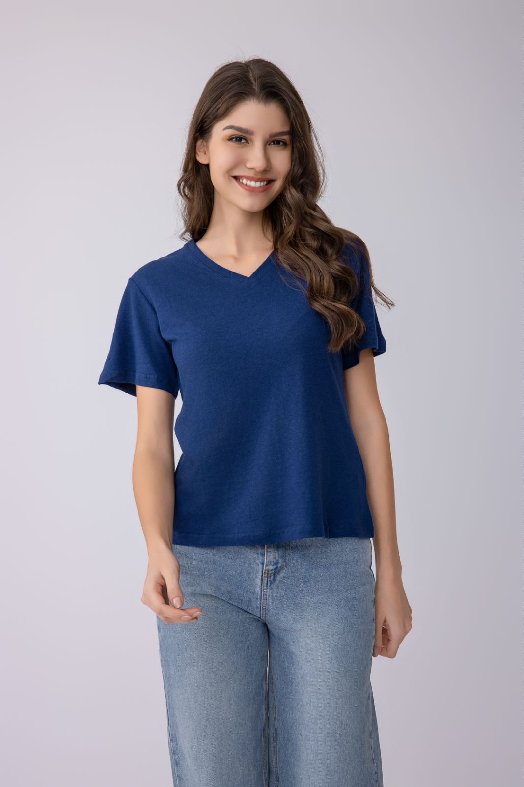 Women's V-Neck T-Line Short Sleeve