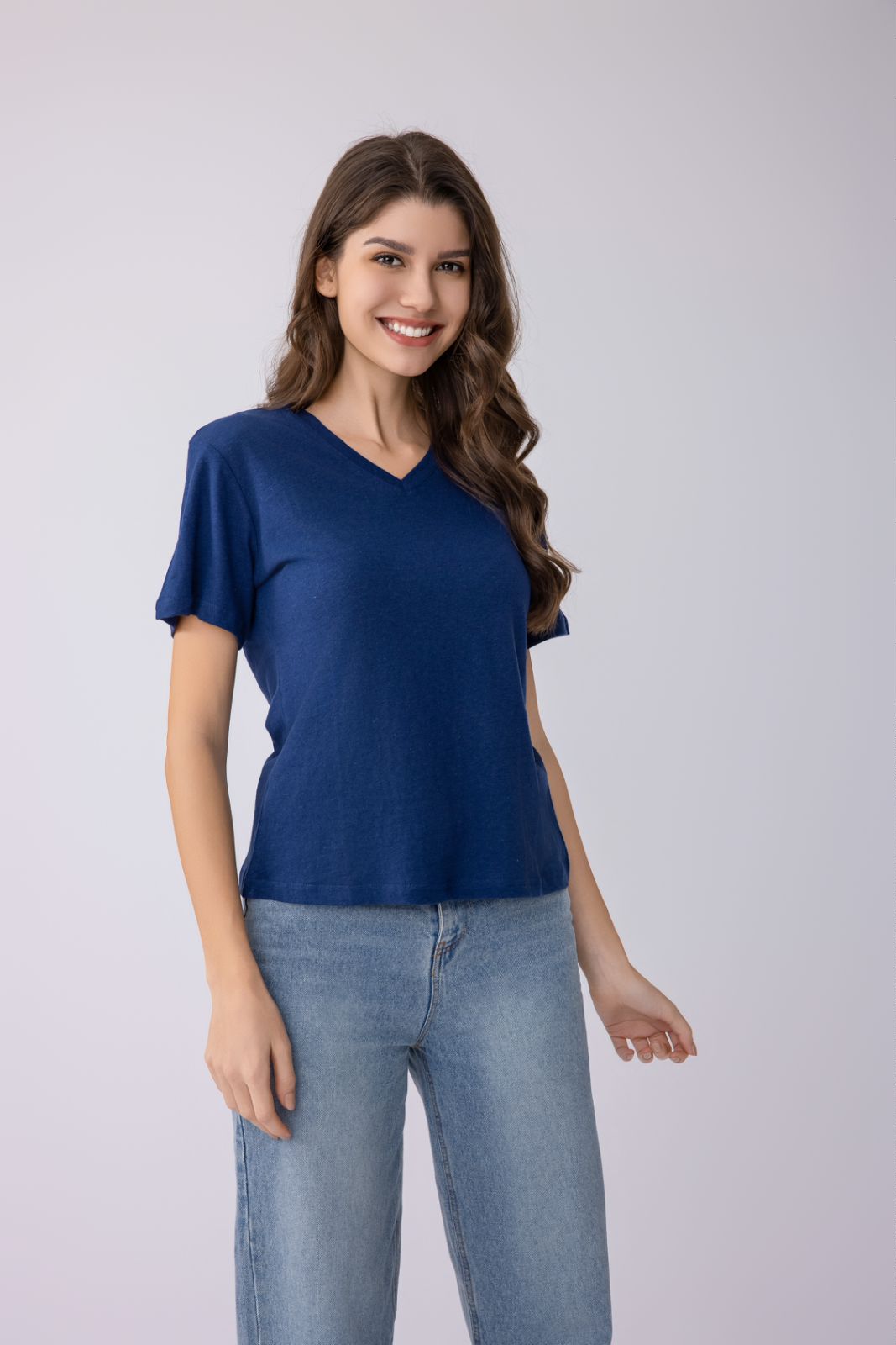 Women's V-Neck T-Line Short Sleeve