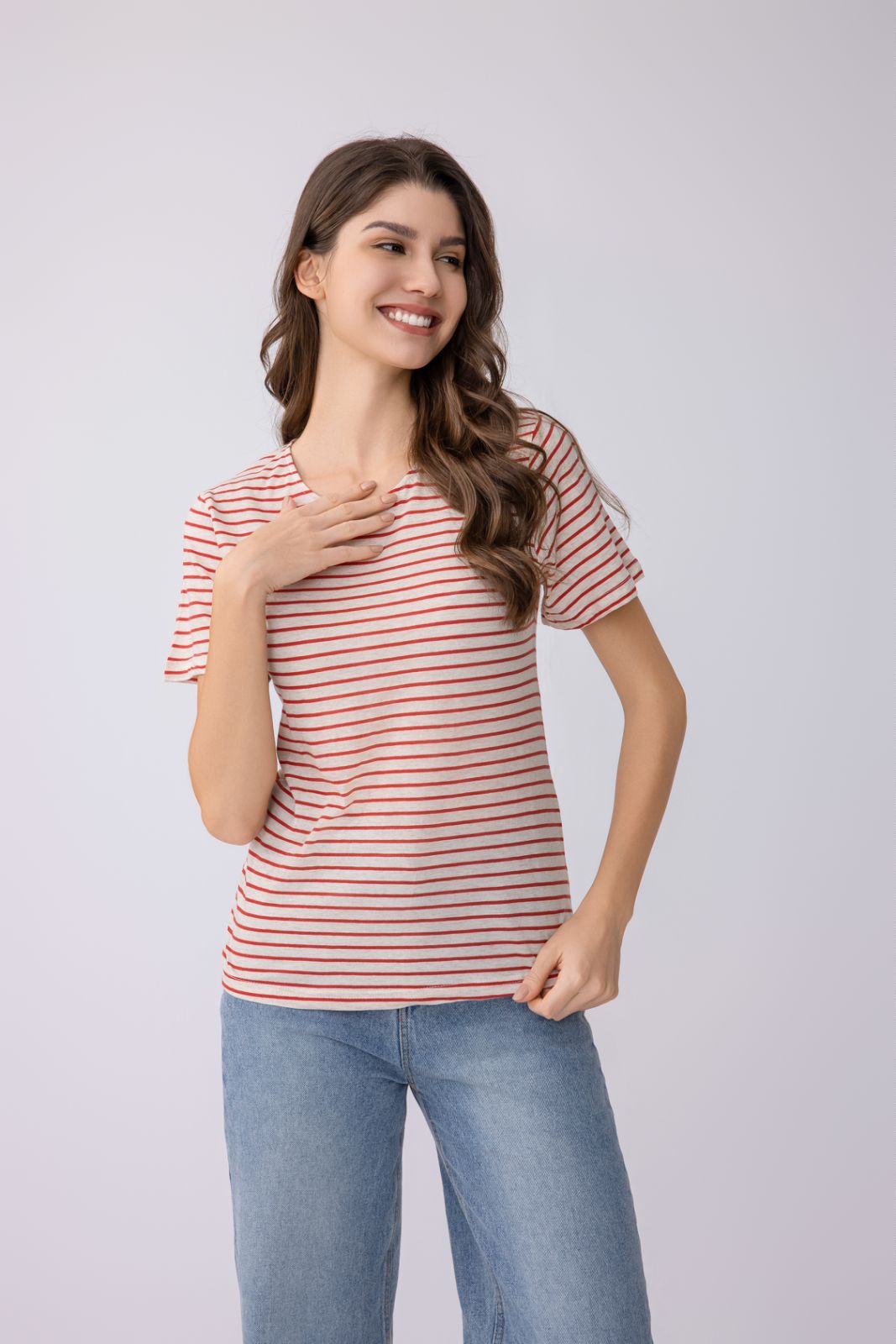 Women's Round Neck Short Sleeved T-Shirts