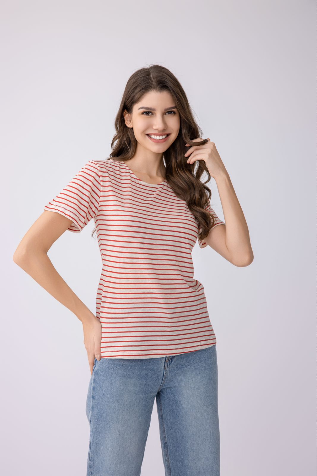 Women's Round Neck Short Sleeved T-Shirts