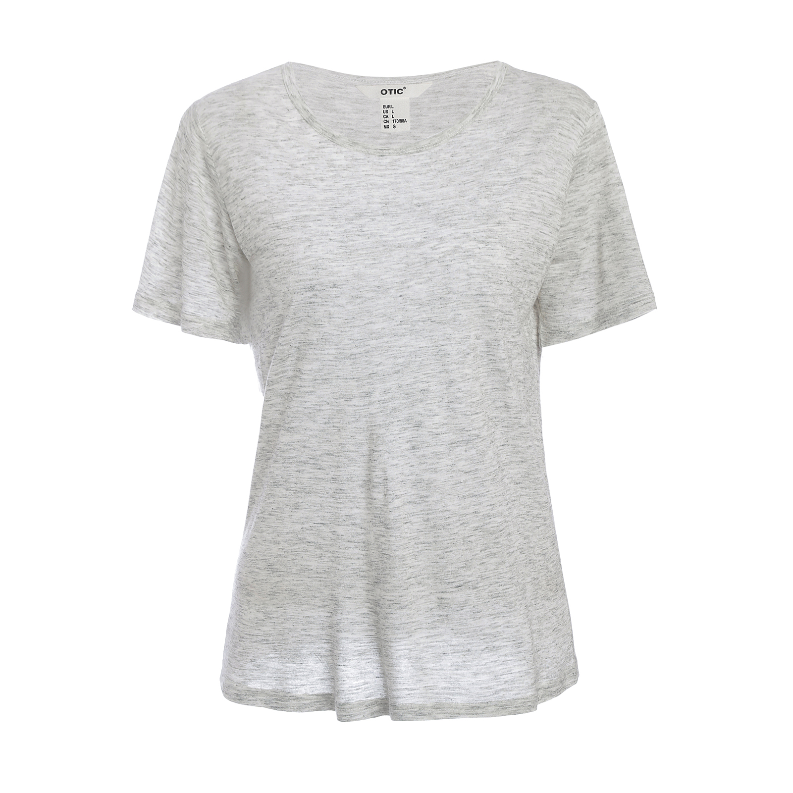 Ladies'  crew-neck short-sleeved T-shirt