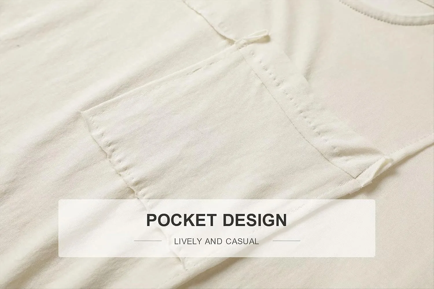 OTIC Women's Crew Neck Raglan Sleeve Pocket Tee (Sustainable Cotton USA)