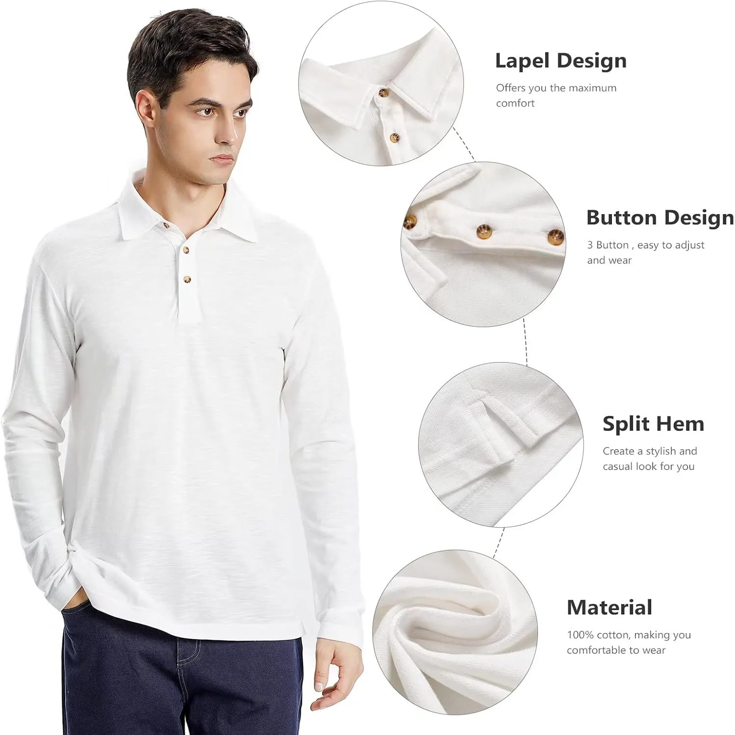 Men's Classic Polo Long Sleeve