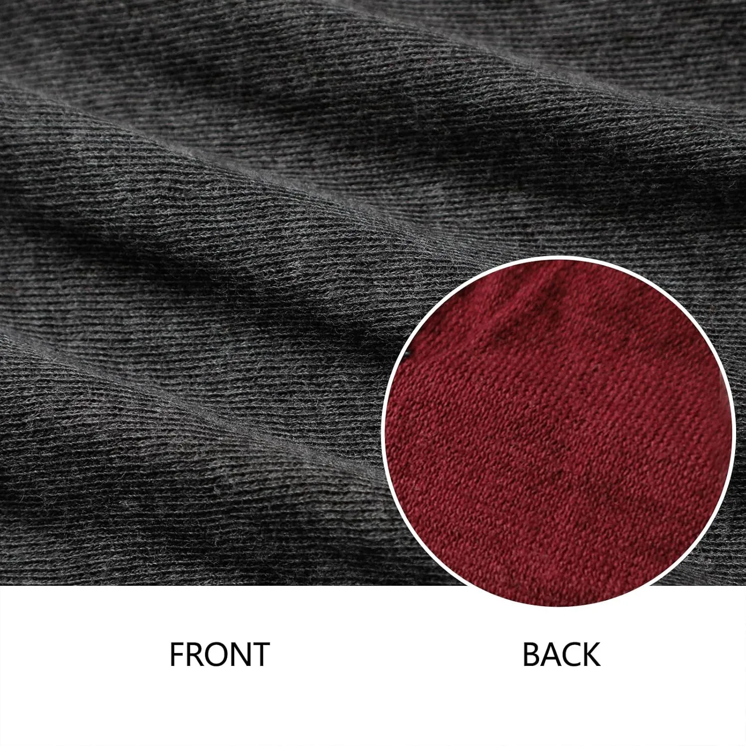 Sustainable USA Cotton Men's Henley: Long Sleeve Two-Sided Two-Color with Placket Button