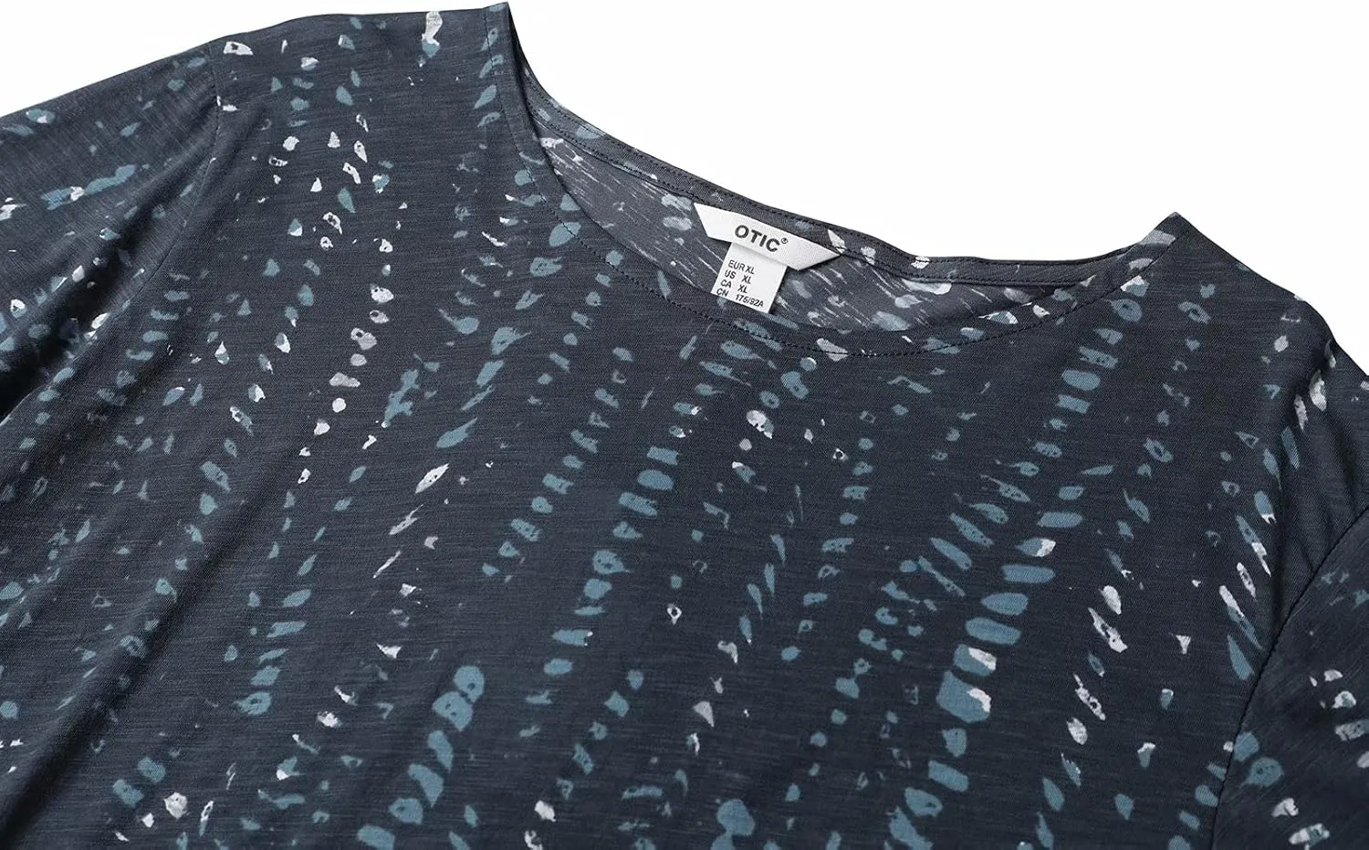 Women's Round Neck Short Sleeve Slub Jersey T-Shirt - Ocean Dream Print, Sustainable Cotton