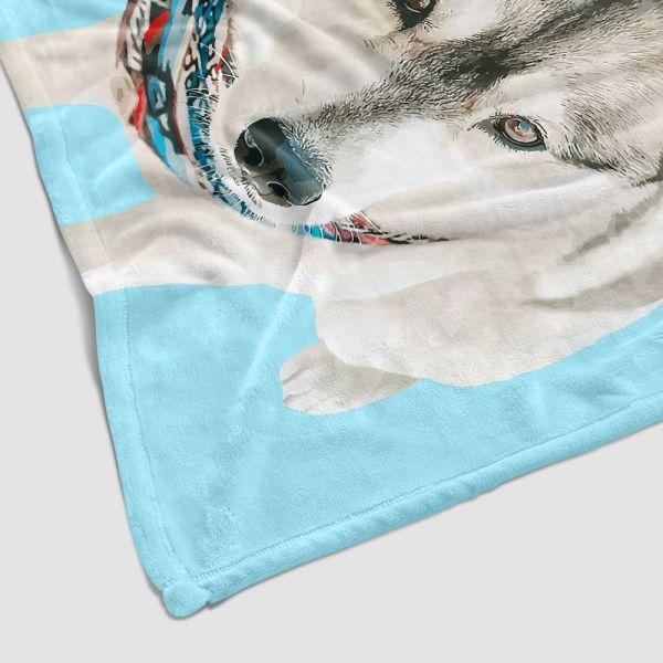 カスタムペット写真の毛布オリジナル犬の写真ブランケットアートポートレートウールの毛布