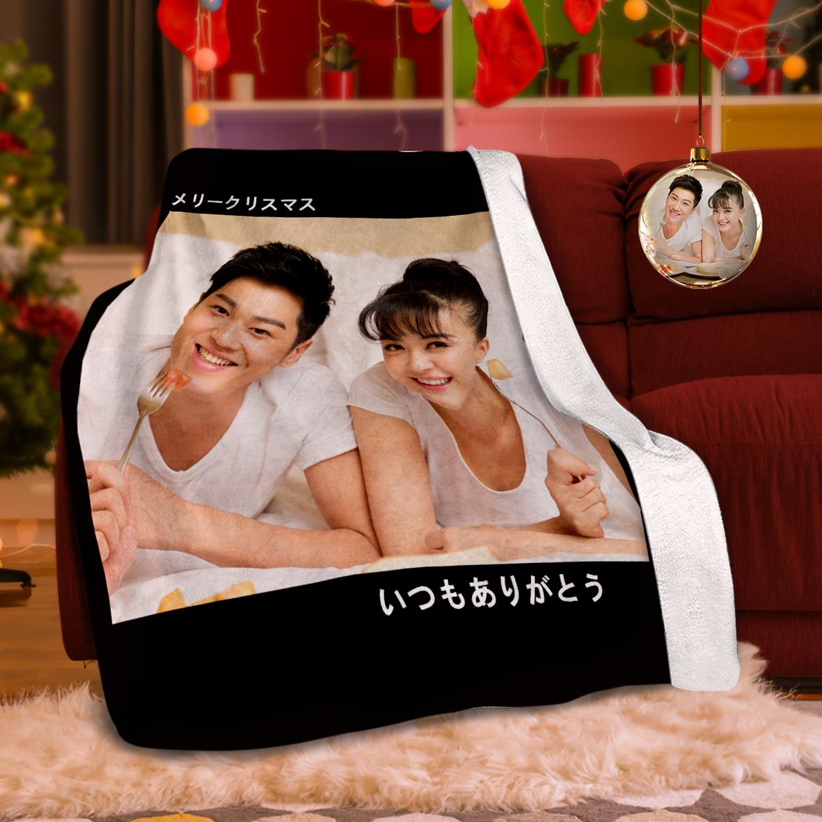 カスタムオリジナル写真入りブランケット＆毛布