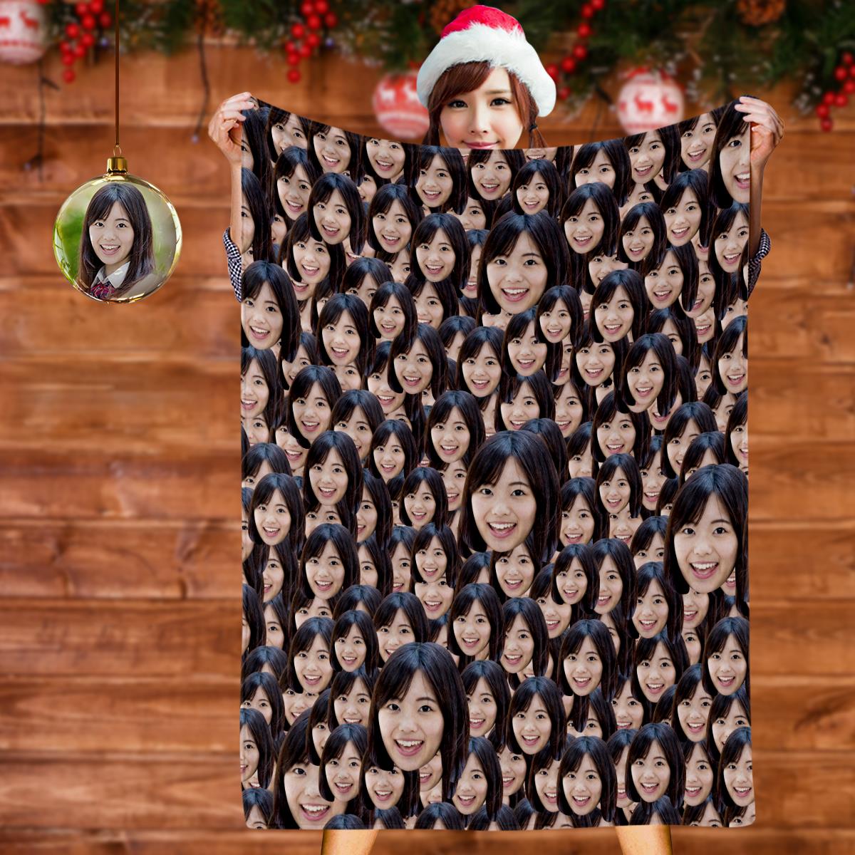 カスタムフォトブランケット-写真入り可能なオリジナルタオルケットギフト