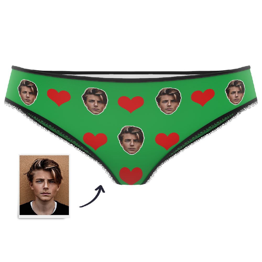 Custom Heart Face Panties -Myfacesocksjp