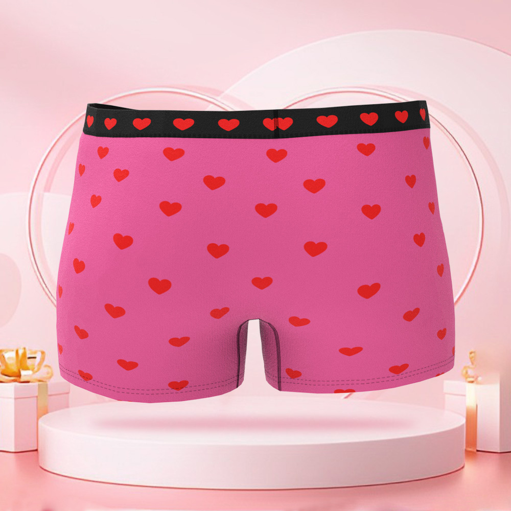 パーソナライズされたキューピッドフォトブリーフ,パーソナライズされた顔付きのバレンタインデーボクサーパンツ,ボーイフレンドへのバレンタインデーギフト. - 