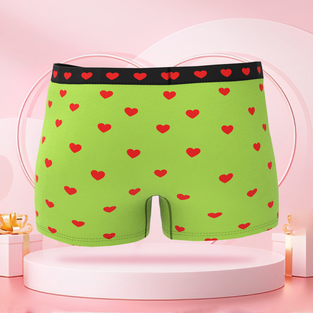 パーソナライズされたキューピッドフォトブリーフ,パーソナライズされた顔付きのバレンタインデーボクサーパンツ,ボーイフレンドへのバレンタインデーギフト. - 